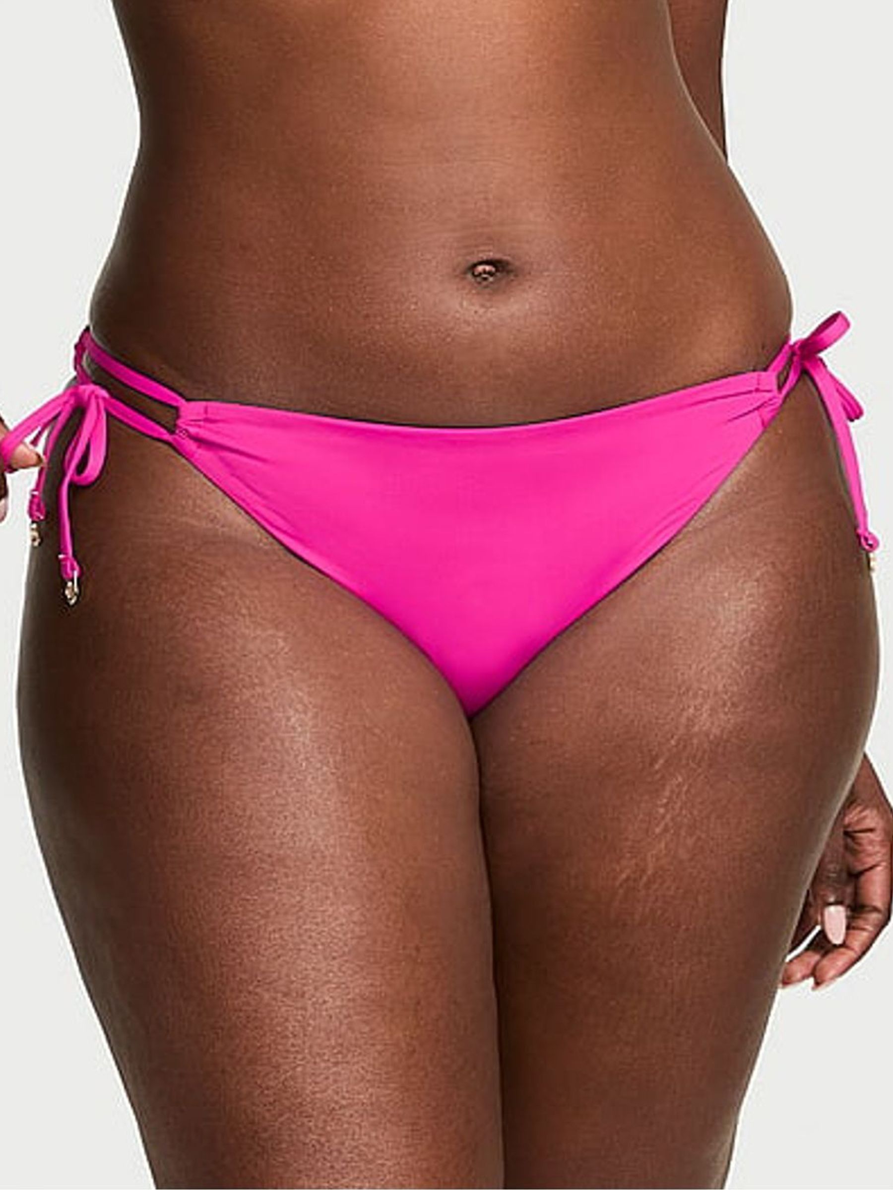 Berry Blush Pink Tie Side Bikini Bottoms (AW6296) | £34