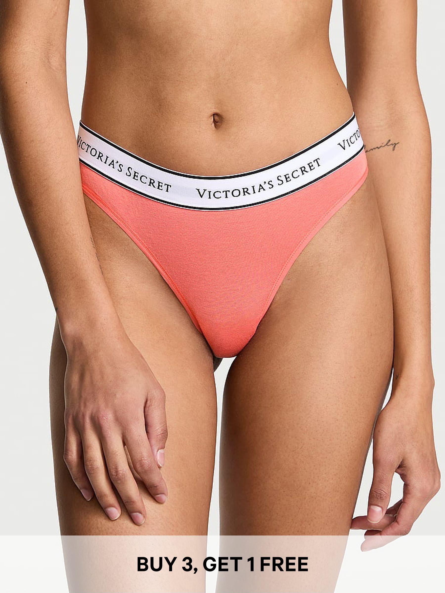 Coral Orange Thong Knickers (AW6316) | £9