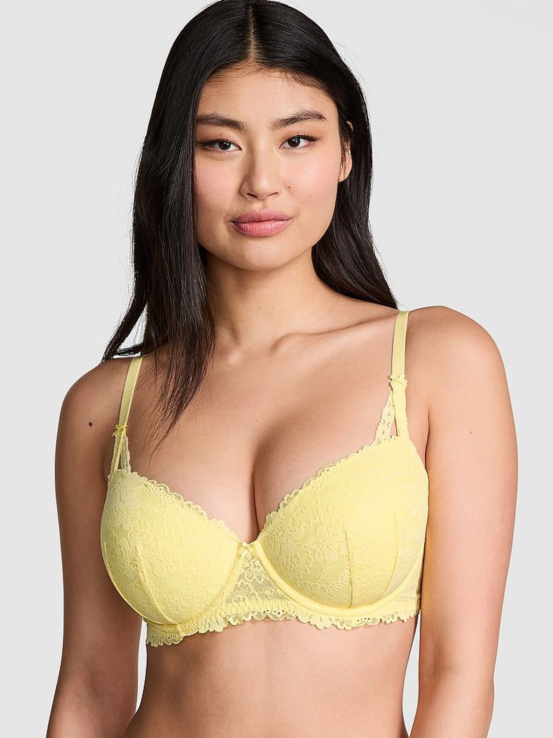 Mellow Yellow Lace Lightly Lined Balcony Bra (AW6327) | £35
