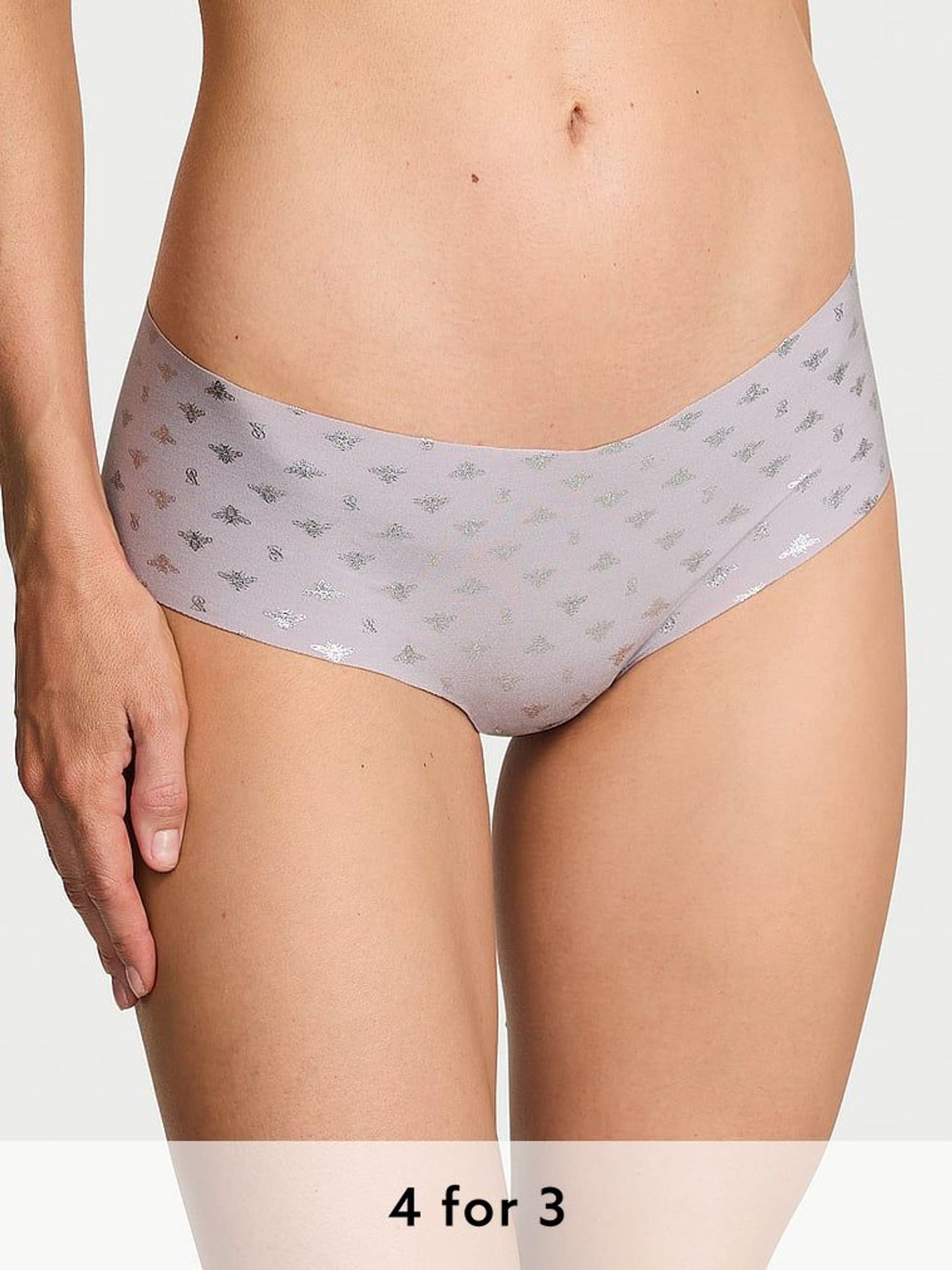 Feather Purple Bees Cheeky Knickers (AW6339) | £9