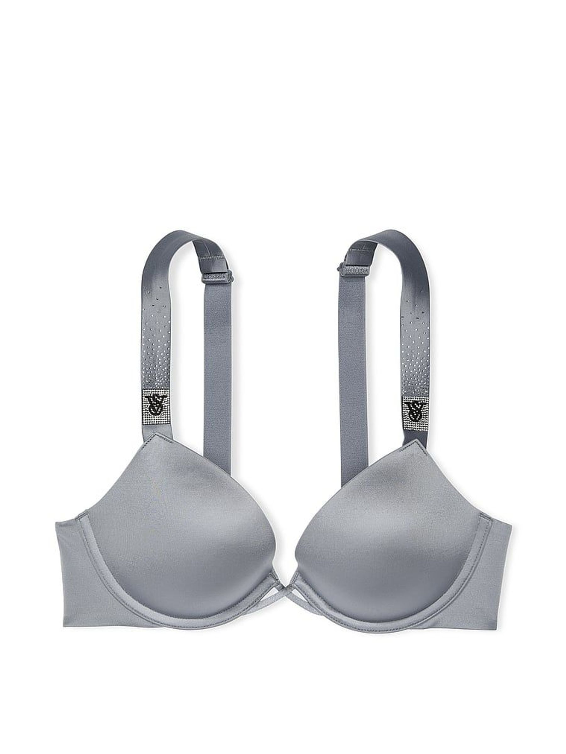 Asteroid Grey Push Up Scattered Shine Strap Bra (AW6371) | £59