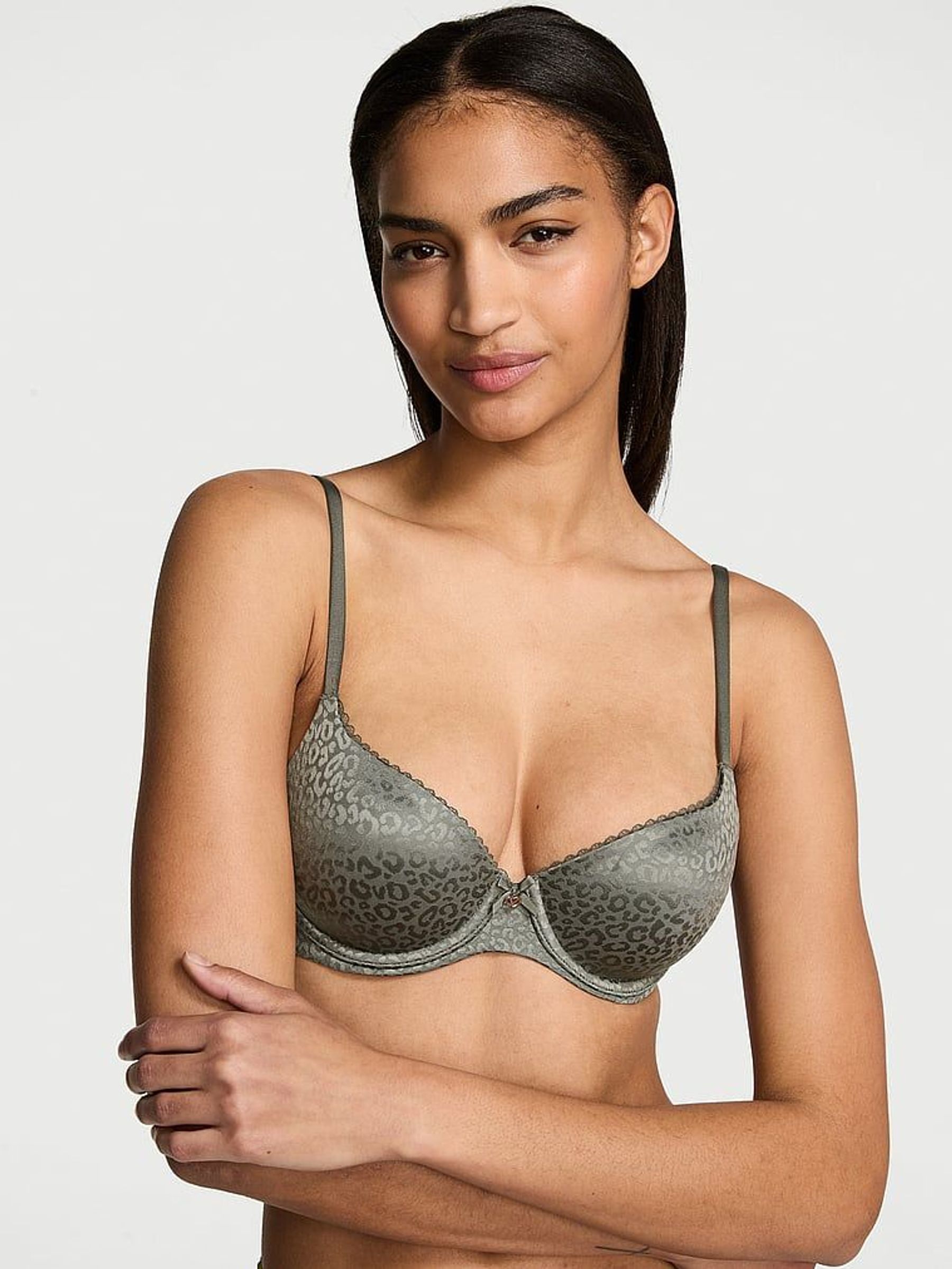 Expedition Green Lightly Lined Demi Bra (AW7879) | £39
