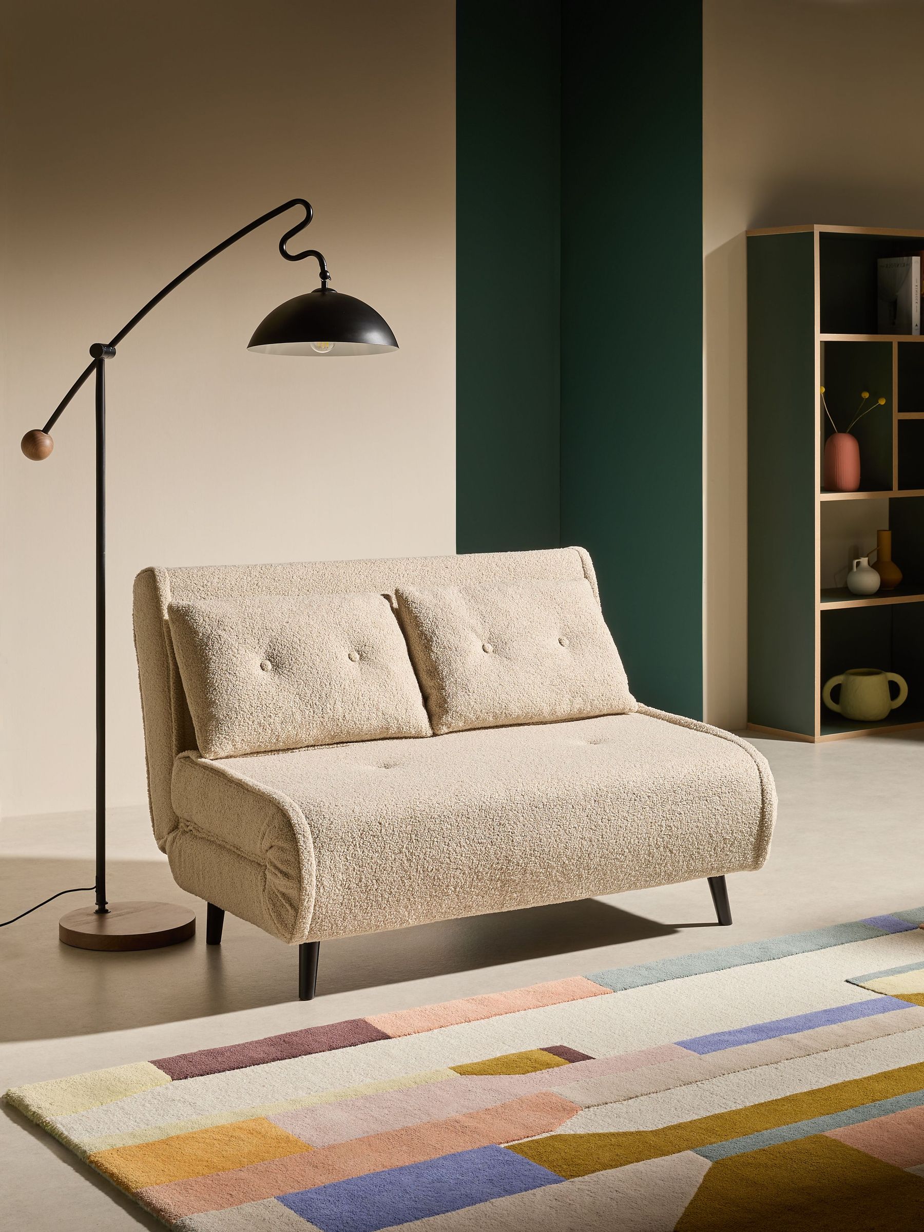 Regular Haru 2 Seater Sofa Bed in Mink Brown (AW8621) | £450