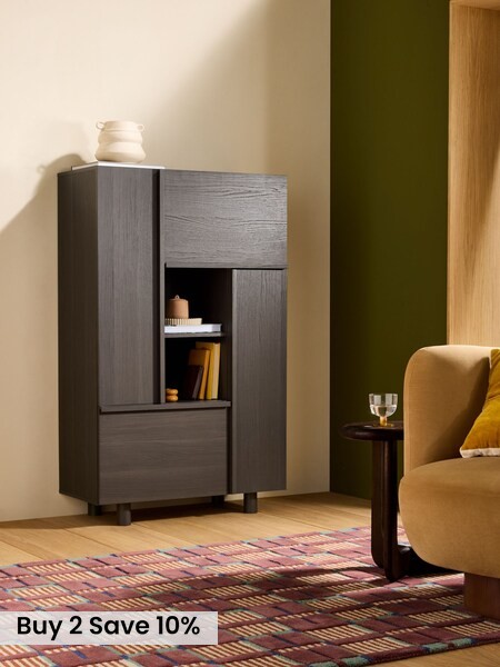 Ascott Highboard in Dark Wood Effect (AW9239) | £449