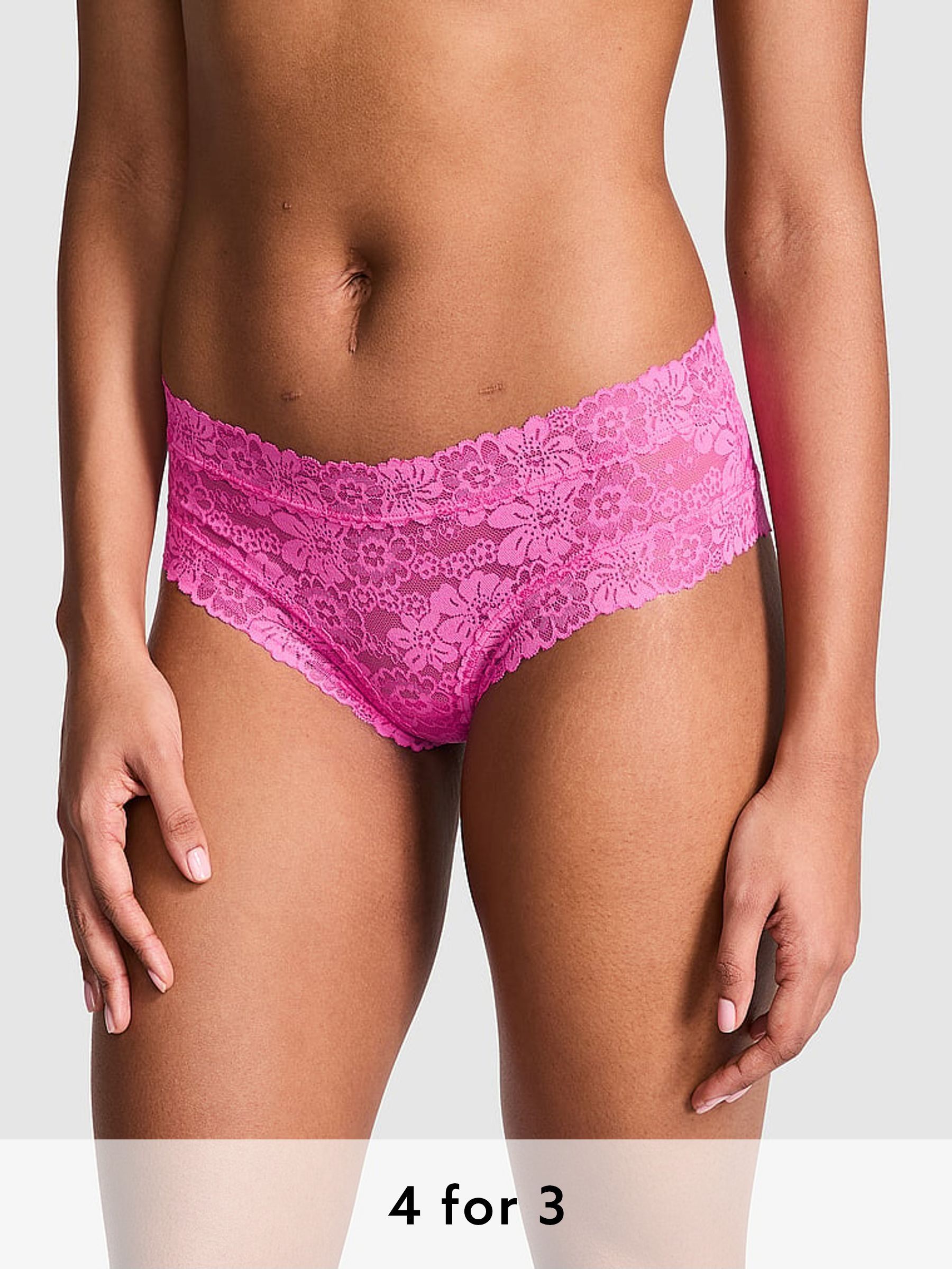 Pink Gossip Cheeky Floral Lace Knickers (AY0118) | £9