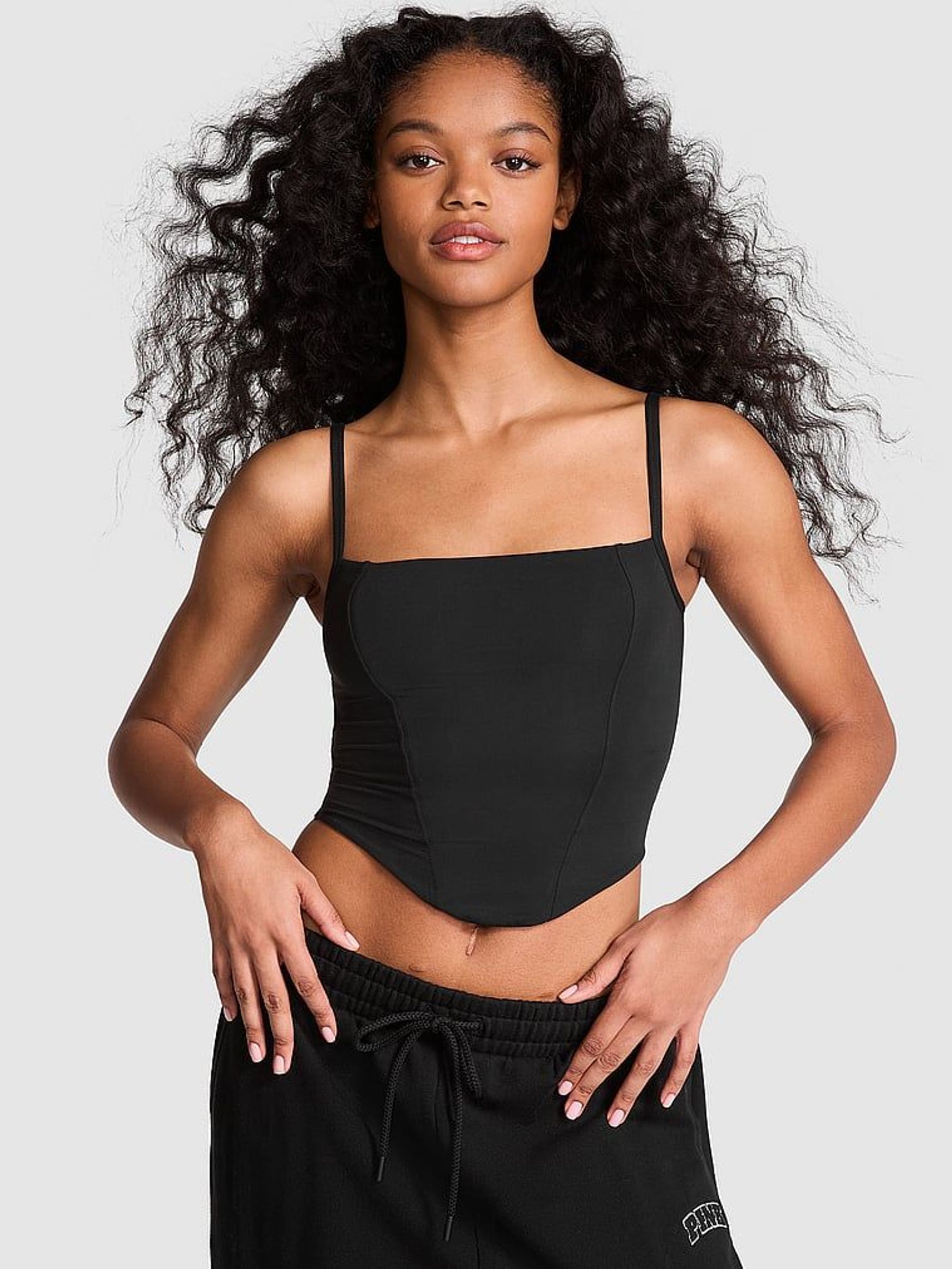 Black Soft Stretch Bra Top (AY0145) | £25