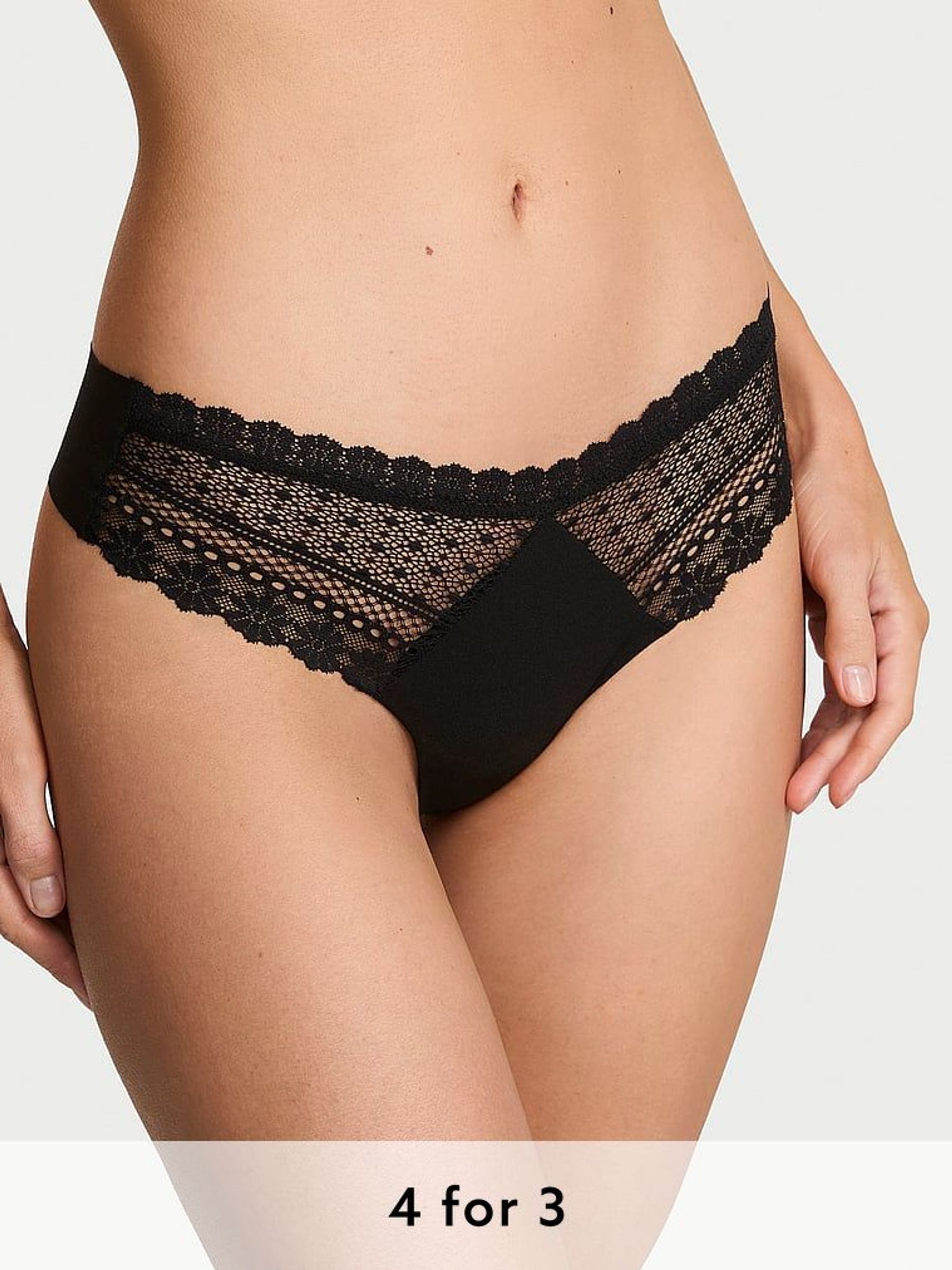 Black Thong Knickers (AY0424) | £9