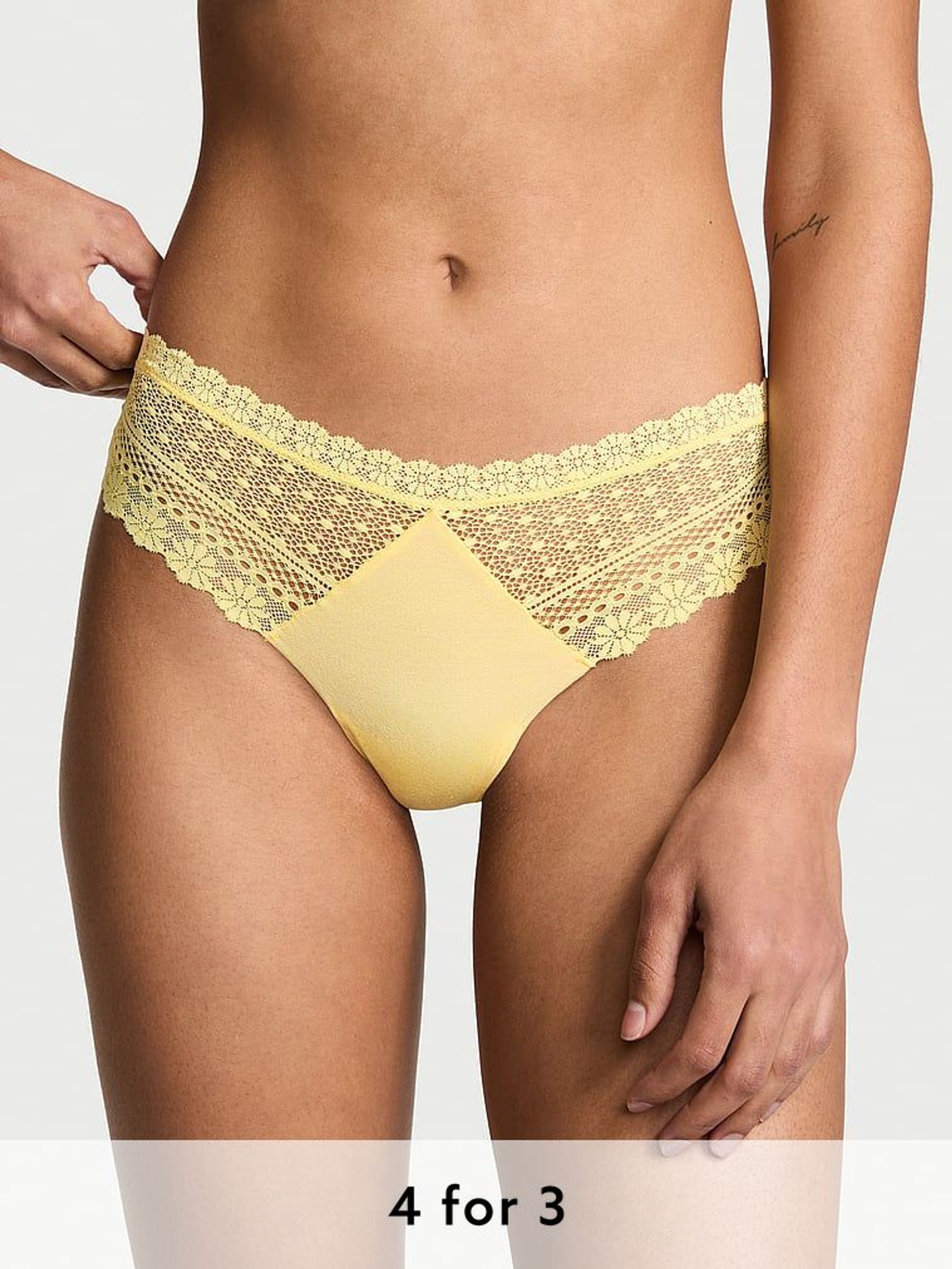 Yellow Tulip Thong Knickers (AY0439) | £9