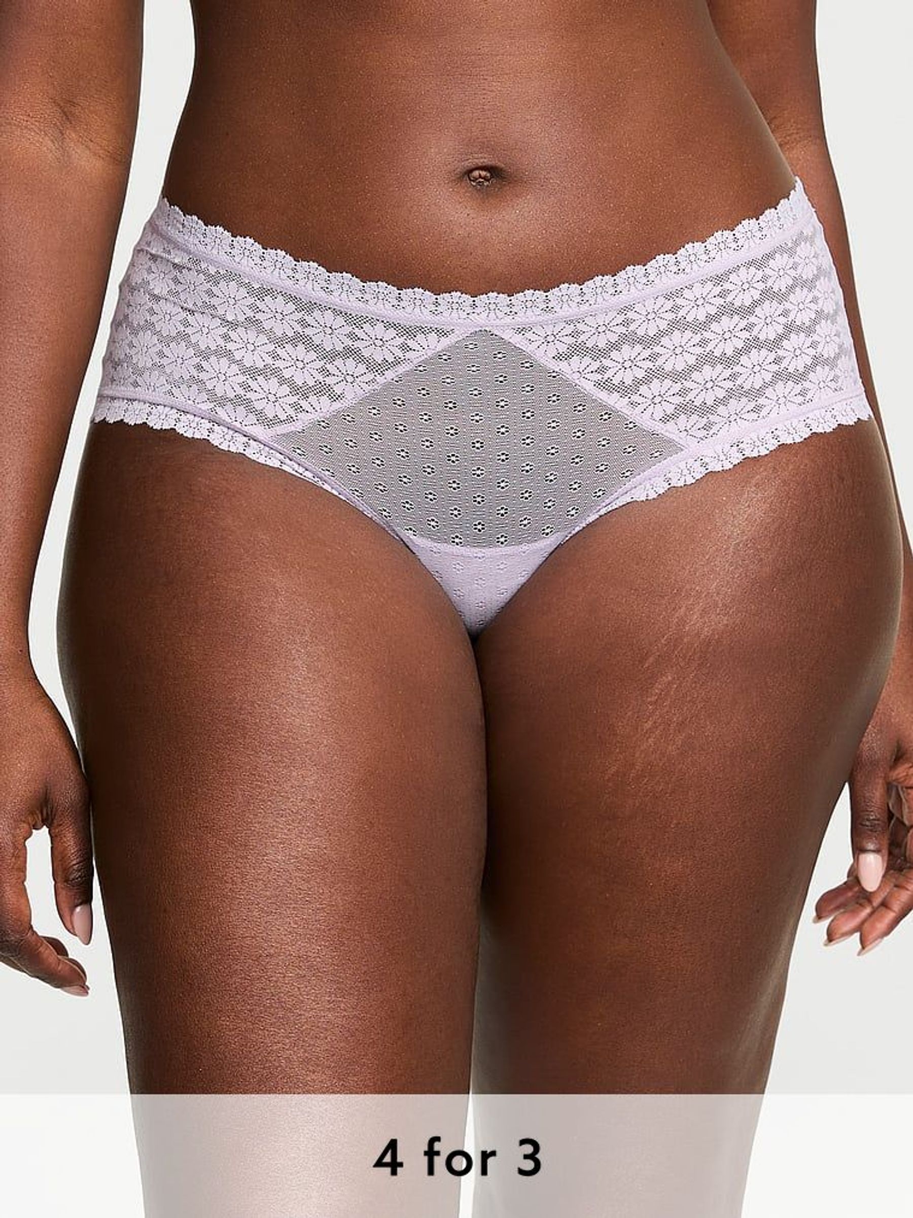 Feather Purple Cheeky Knickers (AY0442) | £9