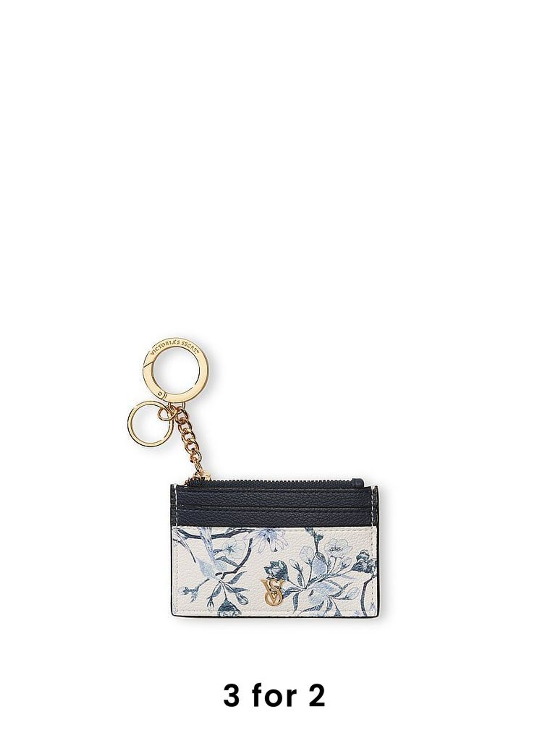 White Floral Card Holder Keyring (AY0487) | £18