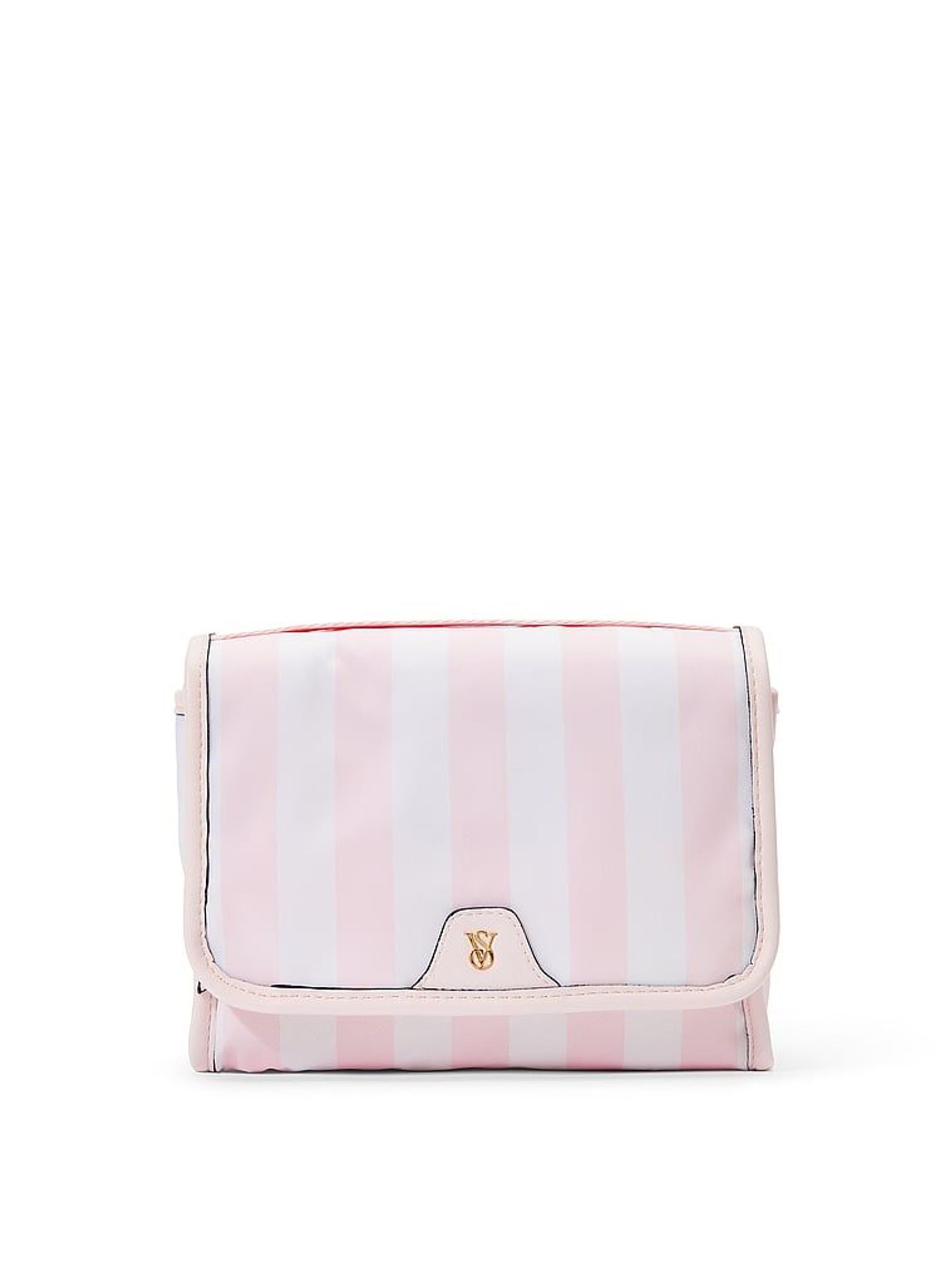Pink Stripe Jetsetter Hanging Makeup Bag (AY0499) | £29