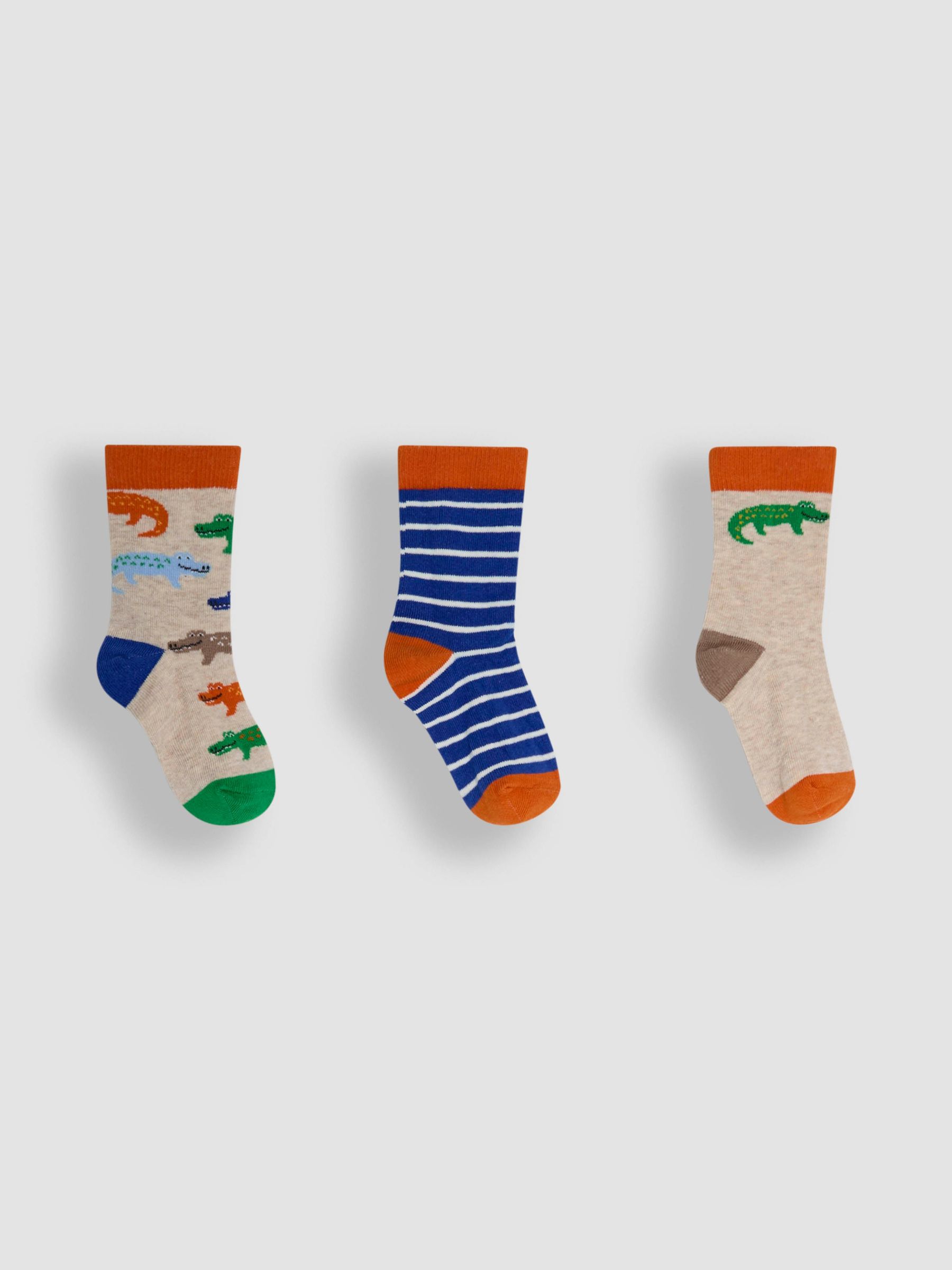 Navy 3-Pack Printed Socks (AY1342) | £9.50