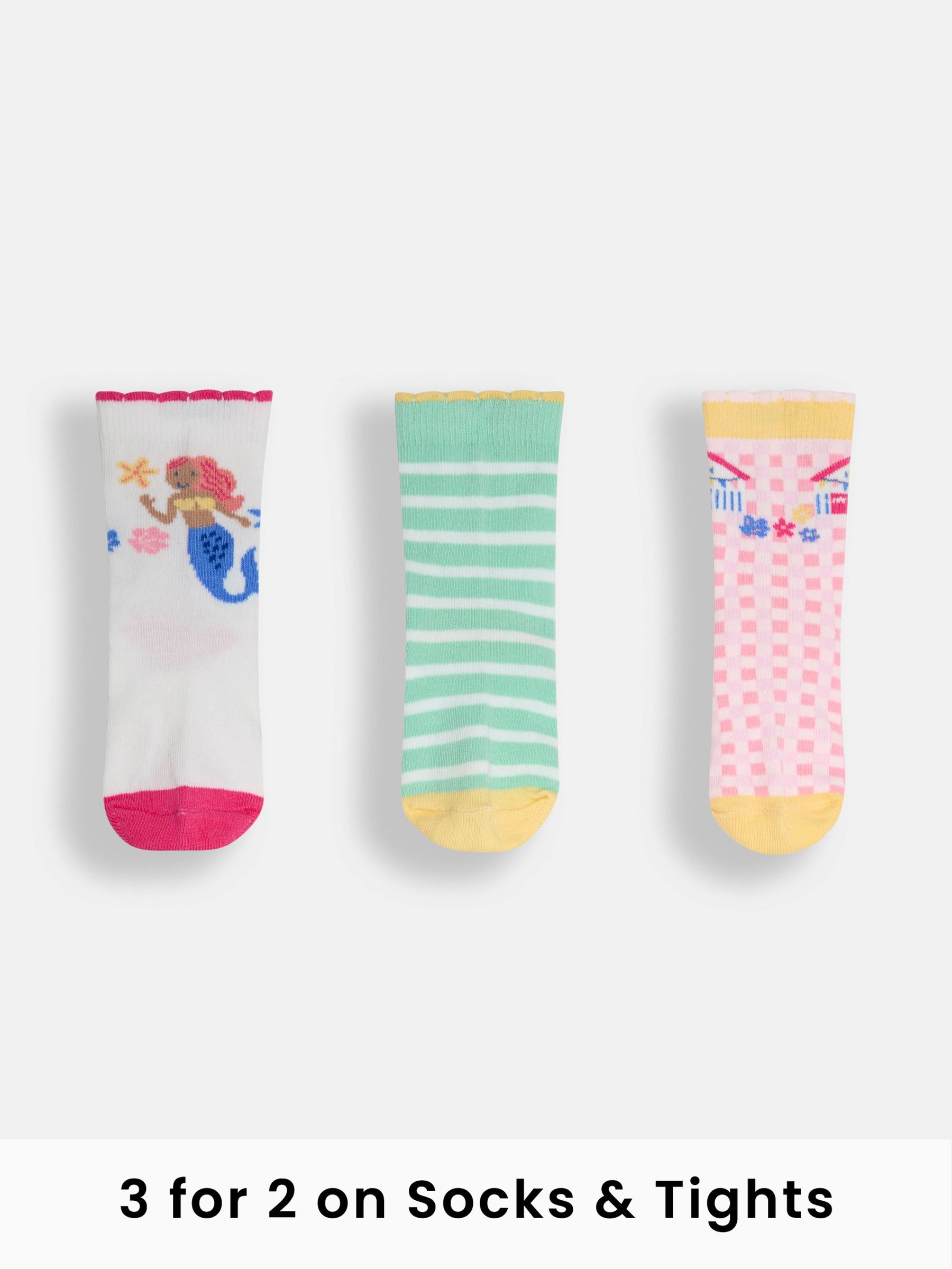 Blue 3-Pack Socks (AY1354) | £9.50