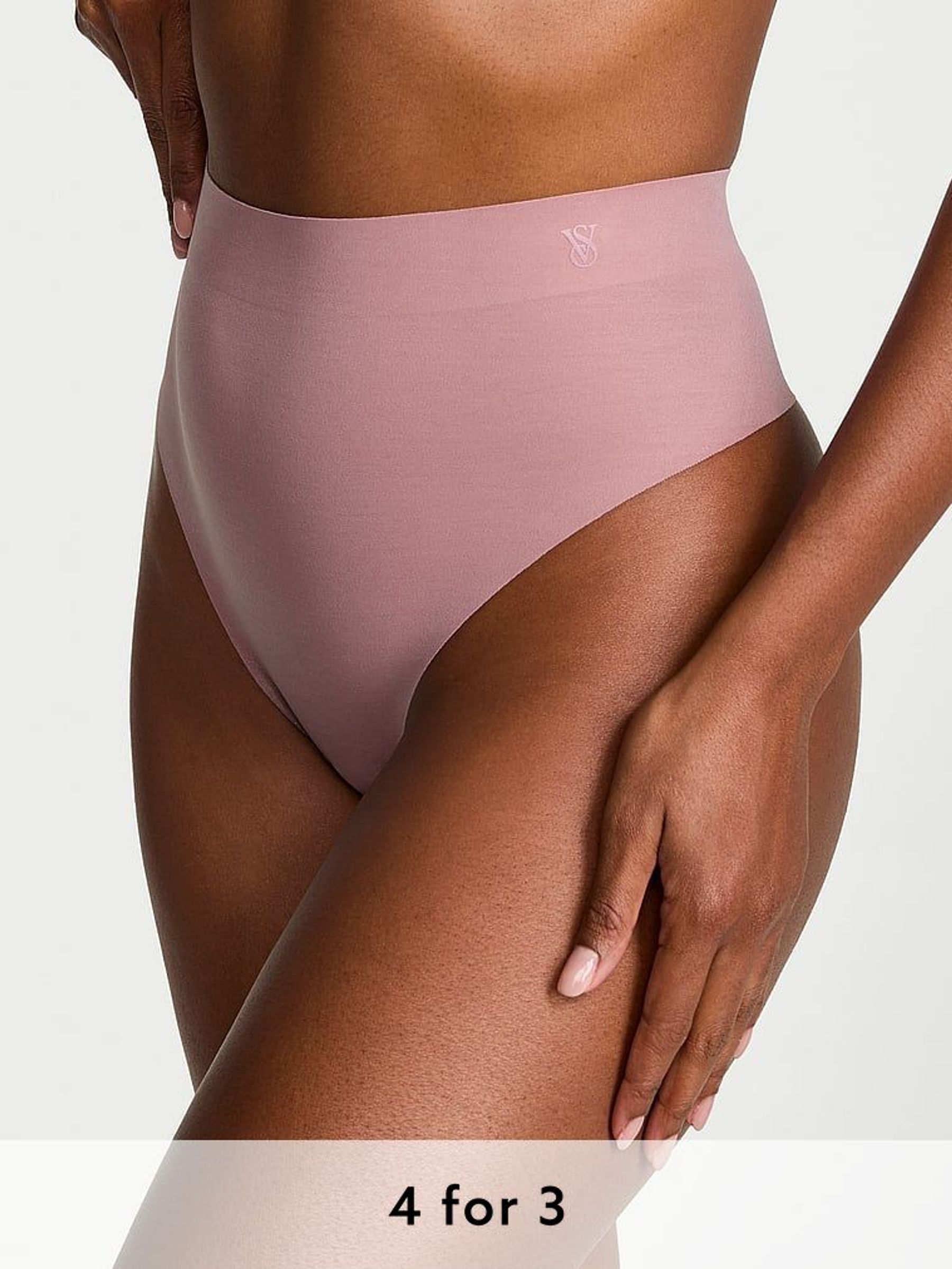 Nostalgia Rose Pink Thong Shaping SheerSmoothing™ Knickers (AY1517) | £20