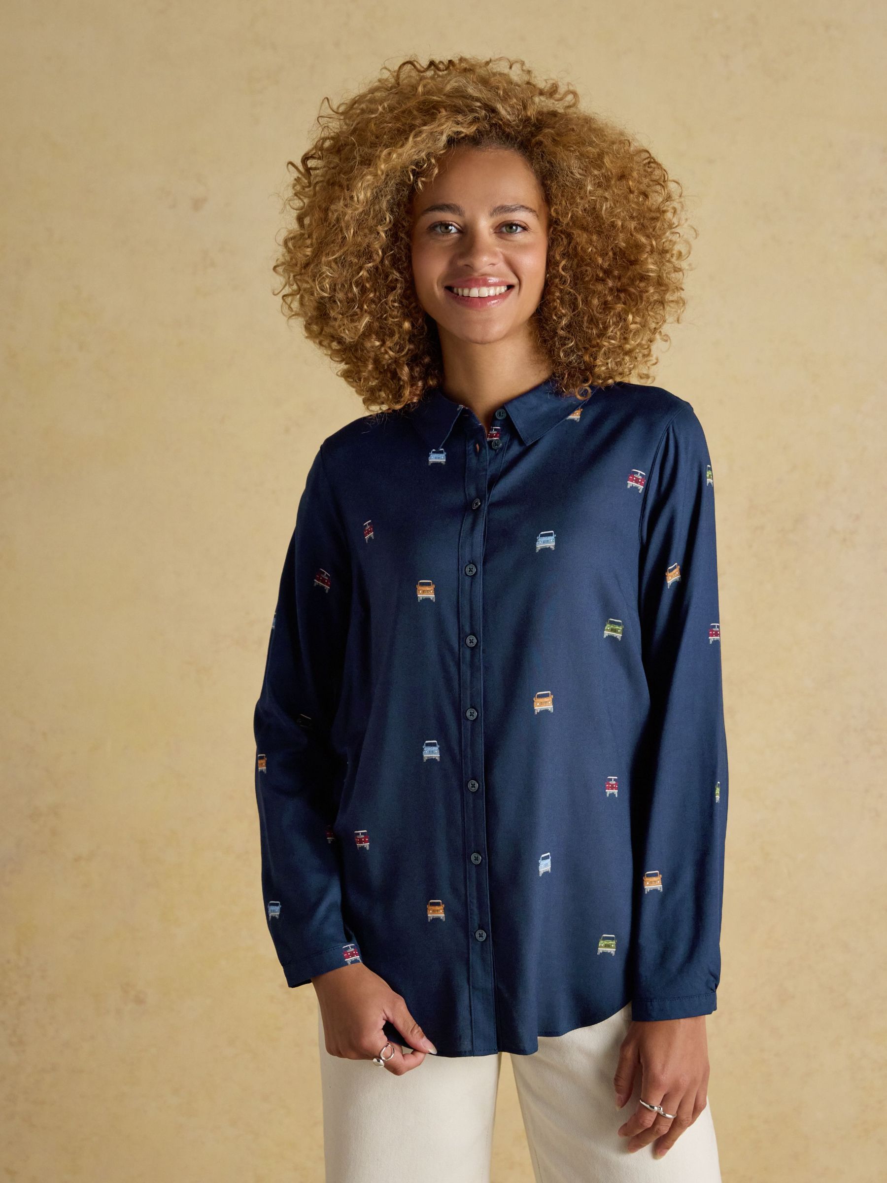 Elvina 4x4 Navy Relaxed Fit Shirt (AY2004) | £23