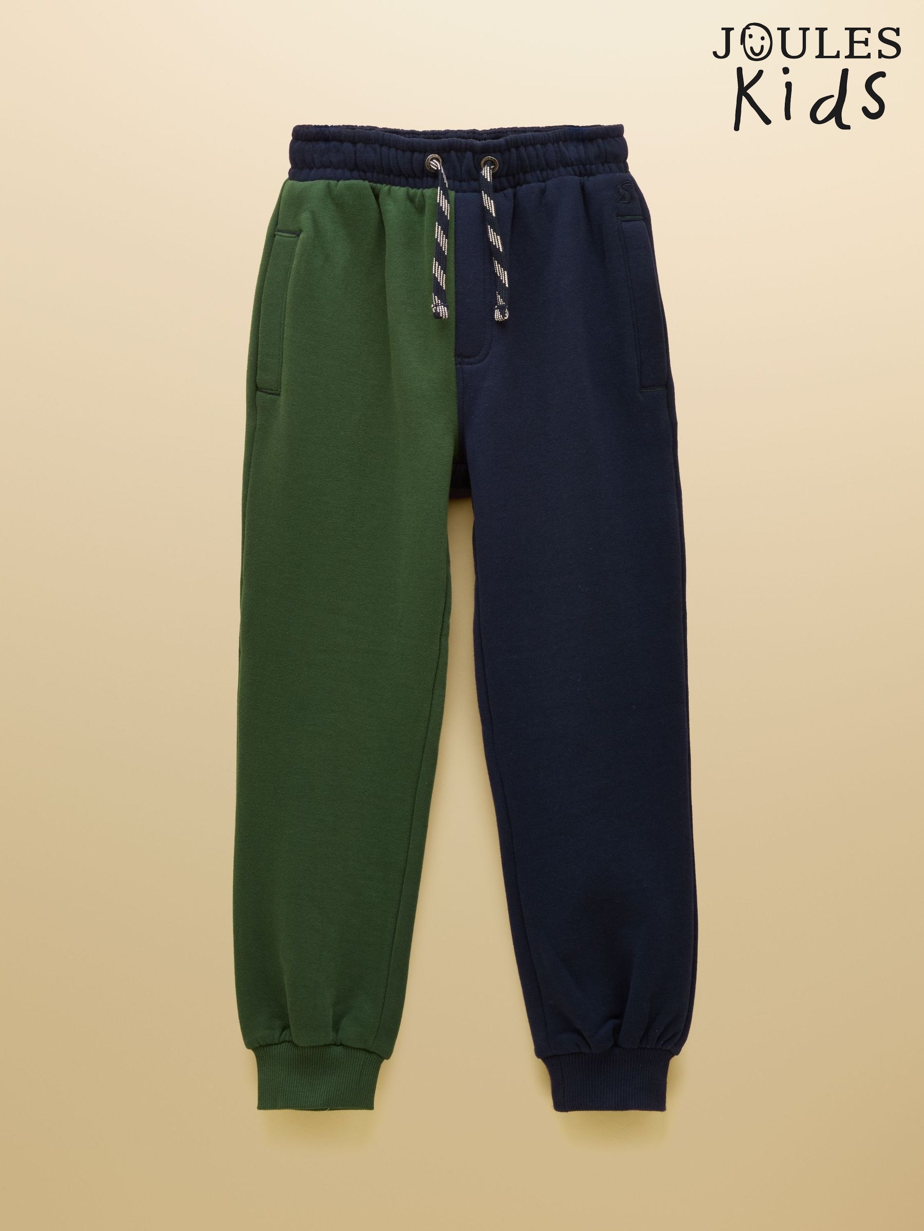 Boys' Ted Green/Blue Cuffed Joggers (AY5105) | £16 - £20