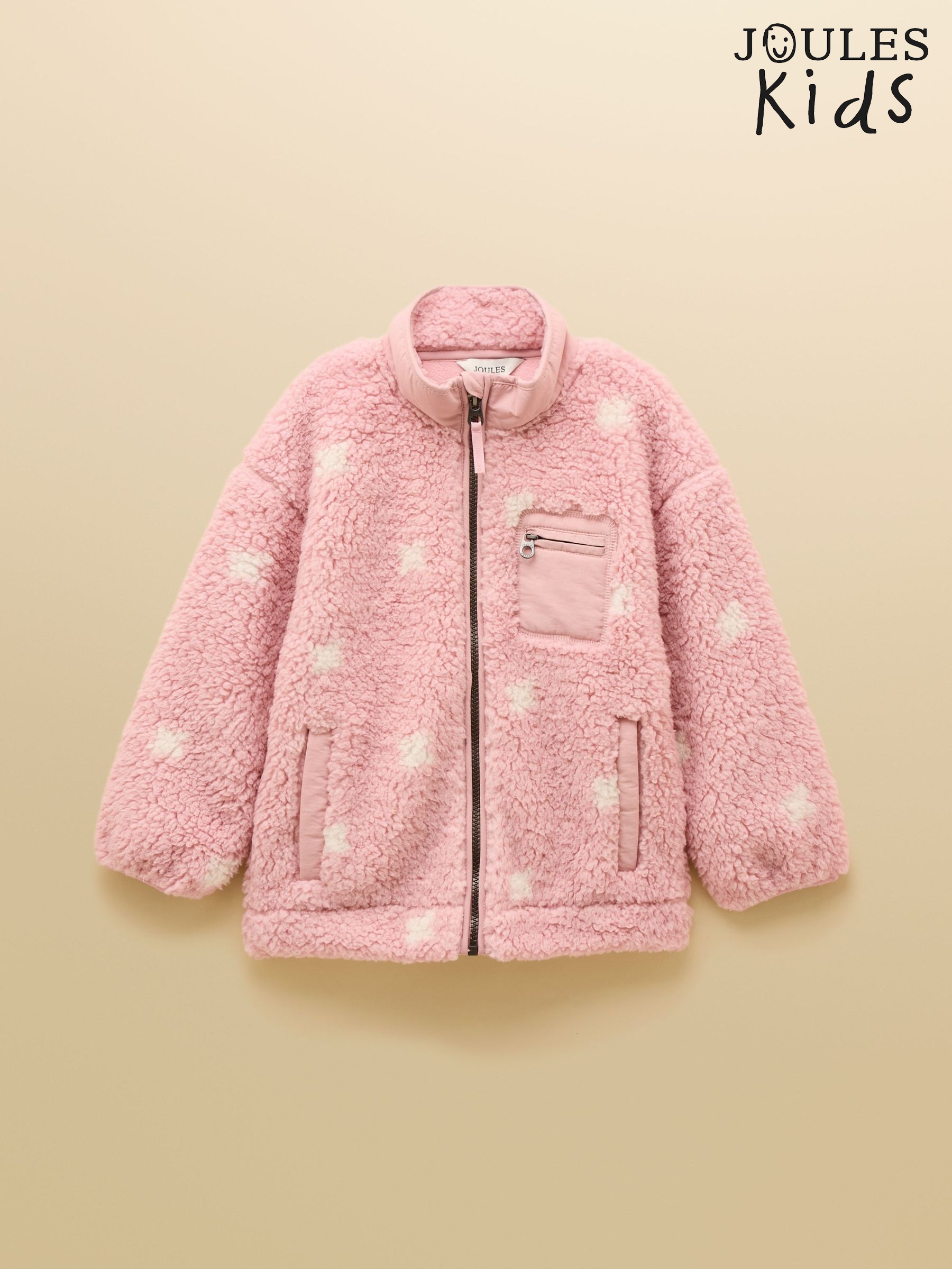 Girls' Tilly Pink Zip Through Fleece (AY5454) | £34 - £40