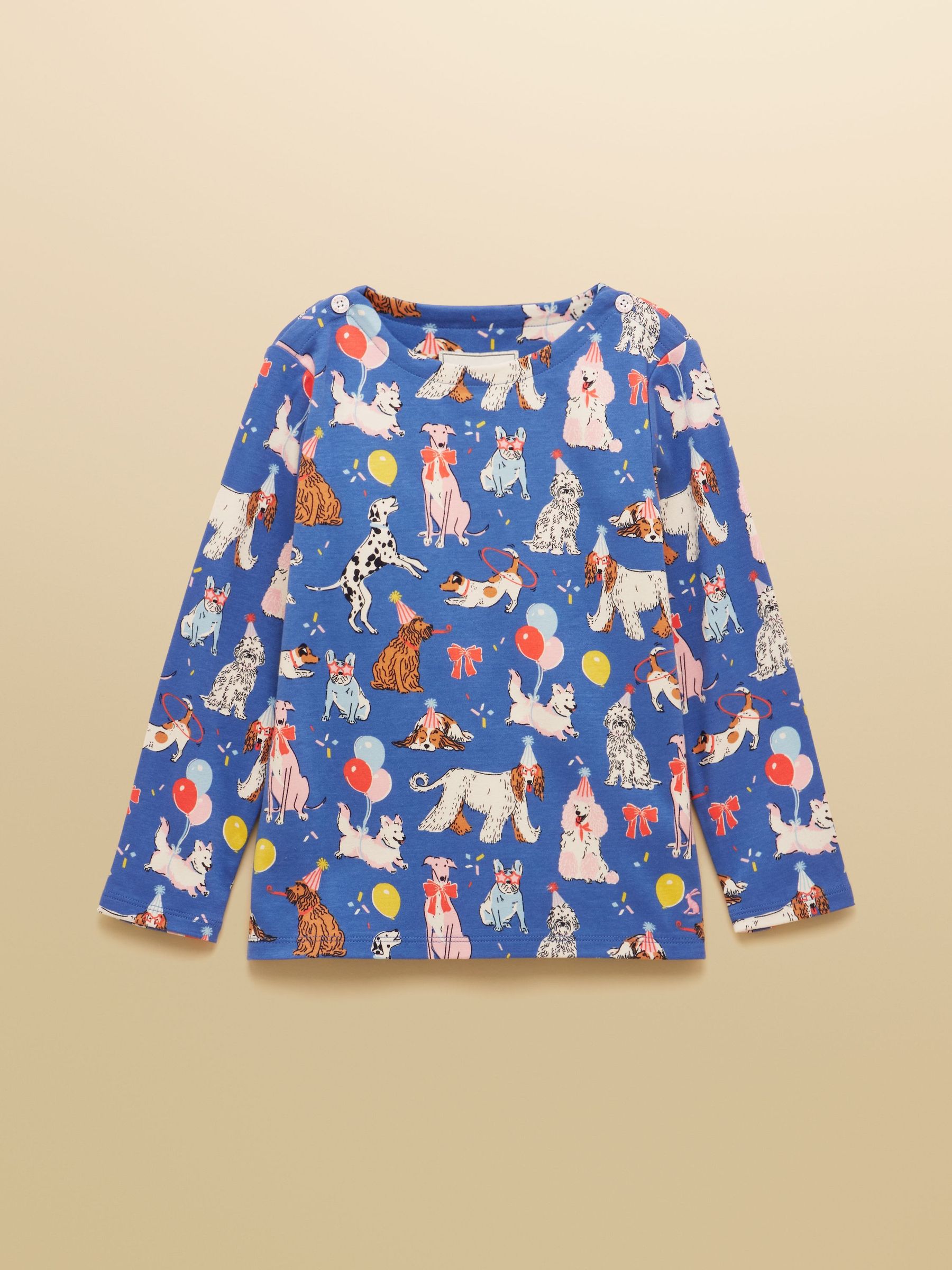 Girls' Harbour Blue Dogs Long Sleeve Jersey Top (AY5463) | £10 - £12