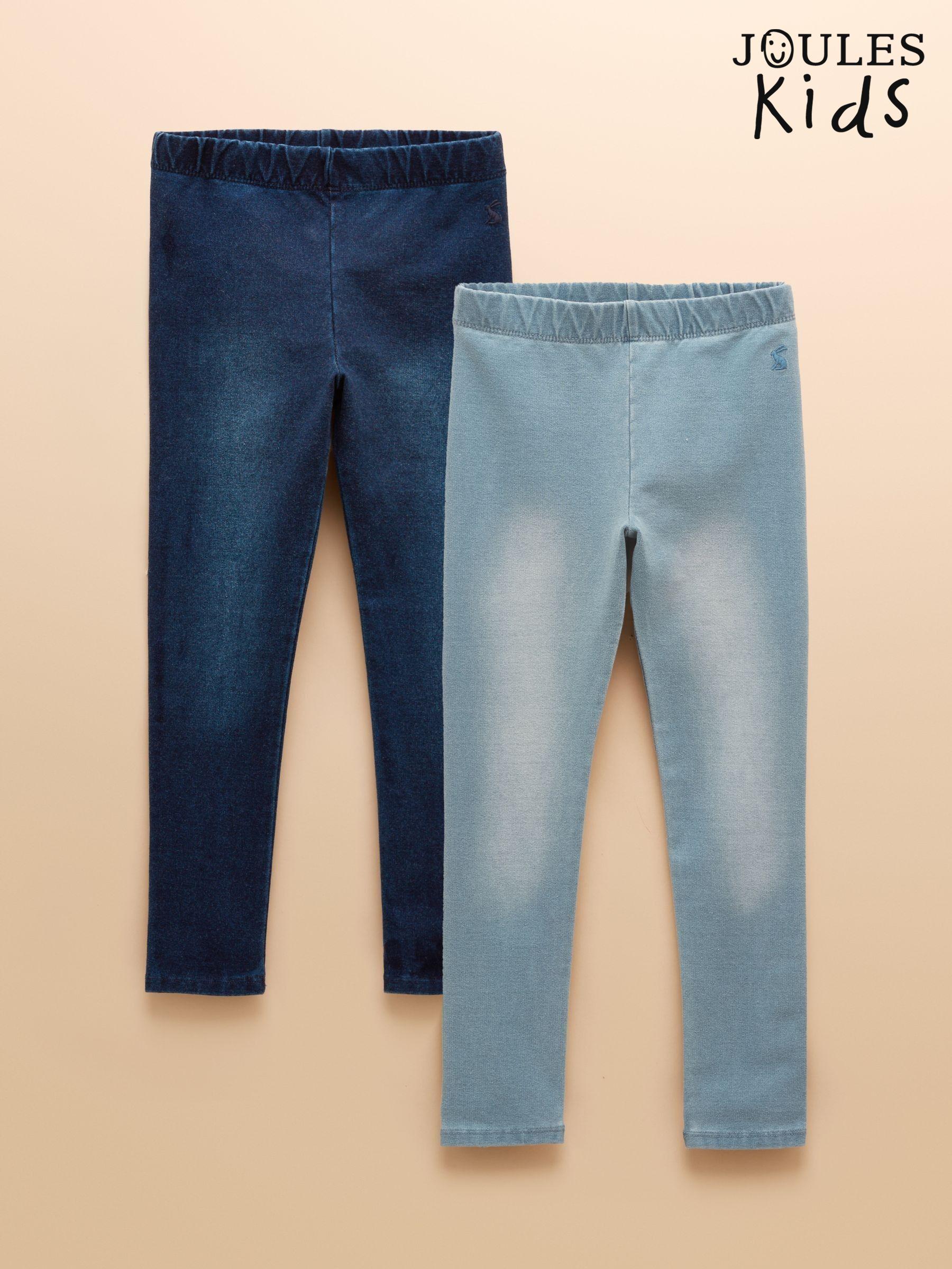 Trot Blue Pack of Two Denim-Look Leggings (AY5472) | £27 - £31