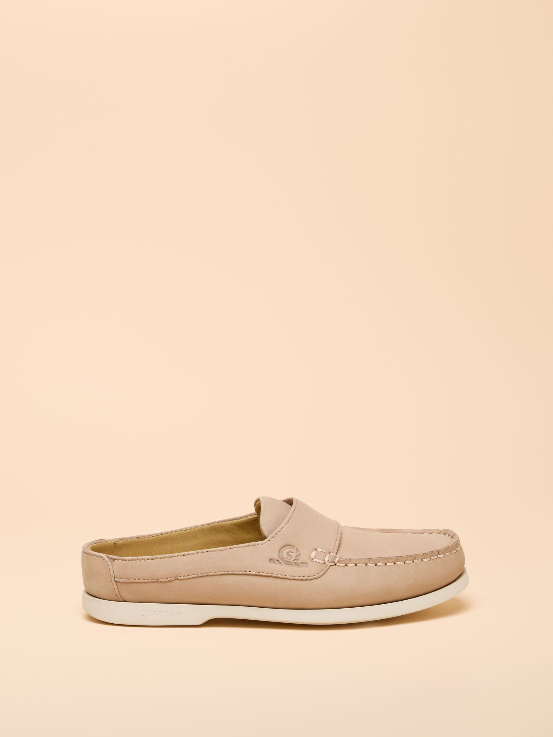 Joules x Chatham Sand Quay Nubuck Leather Deck Shoes (AY9649) | £42