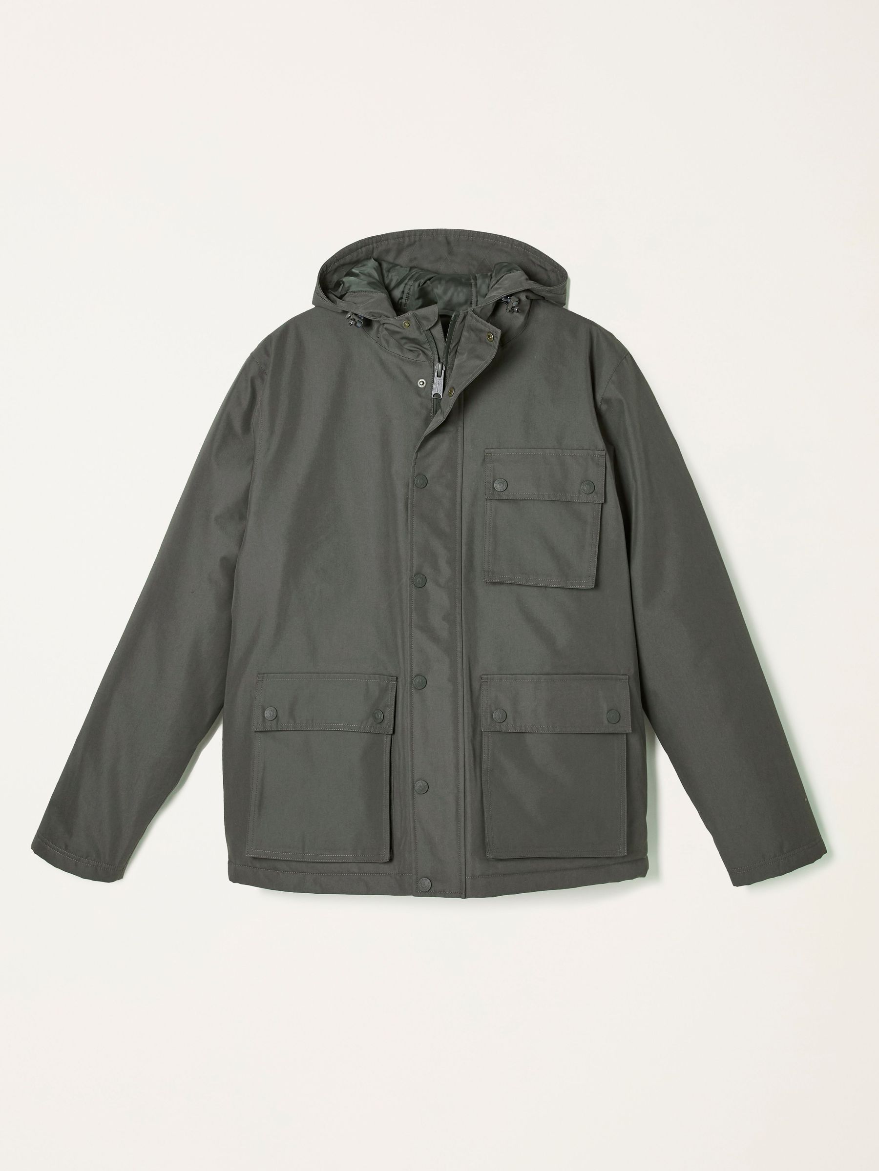 Saltby Khaki Green Waterproof Hooded Parka (AY9985) | £129