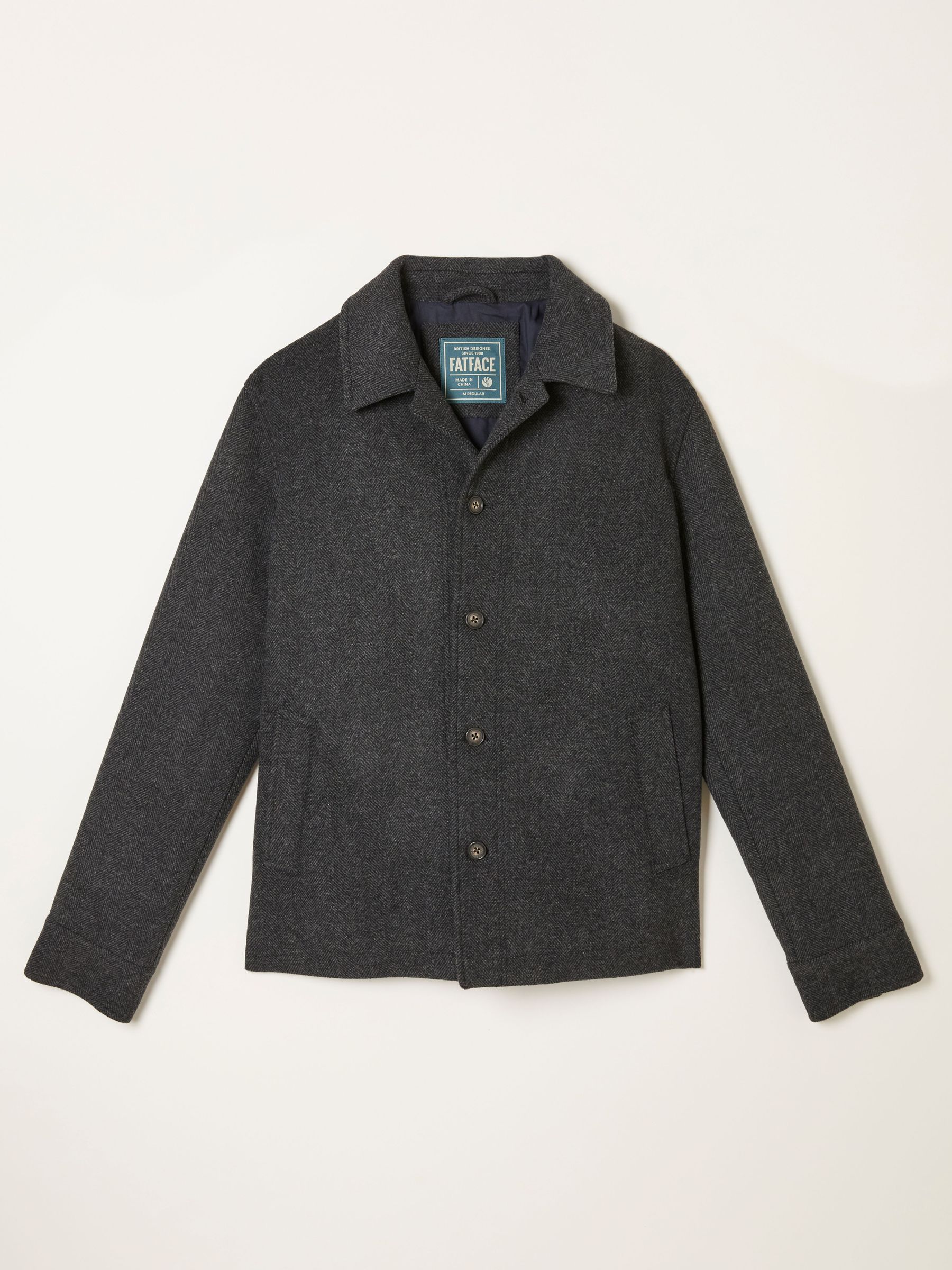 Hadston Dark Grey Wool Mix Jacket (AY9991) | £129