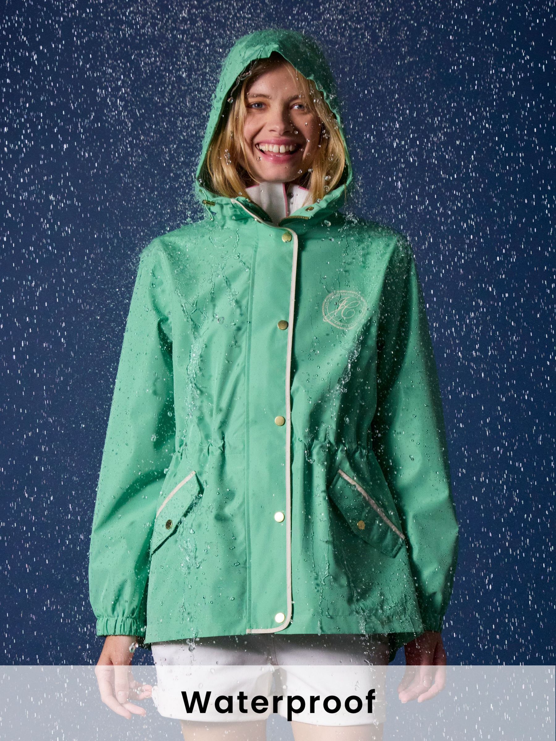 Holt Green Packable Waterproof Raincoat with Hood (B00502) | £65