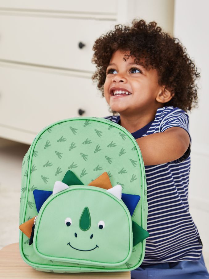 Green Dino Character Backpack (B01355) | £22