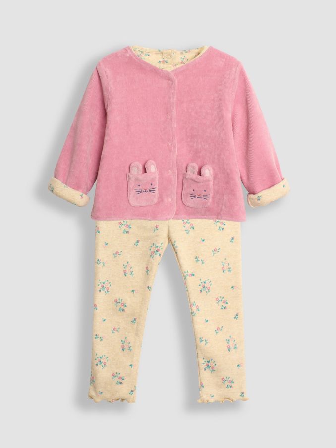 Natural 3-Piece Floral Body & Jacket Set (B02113) | £29
