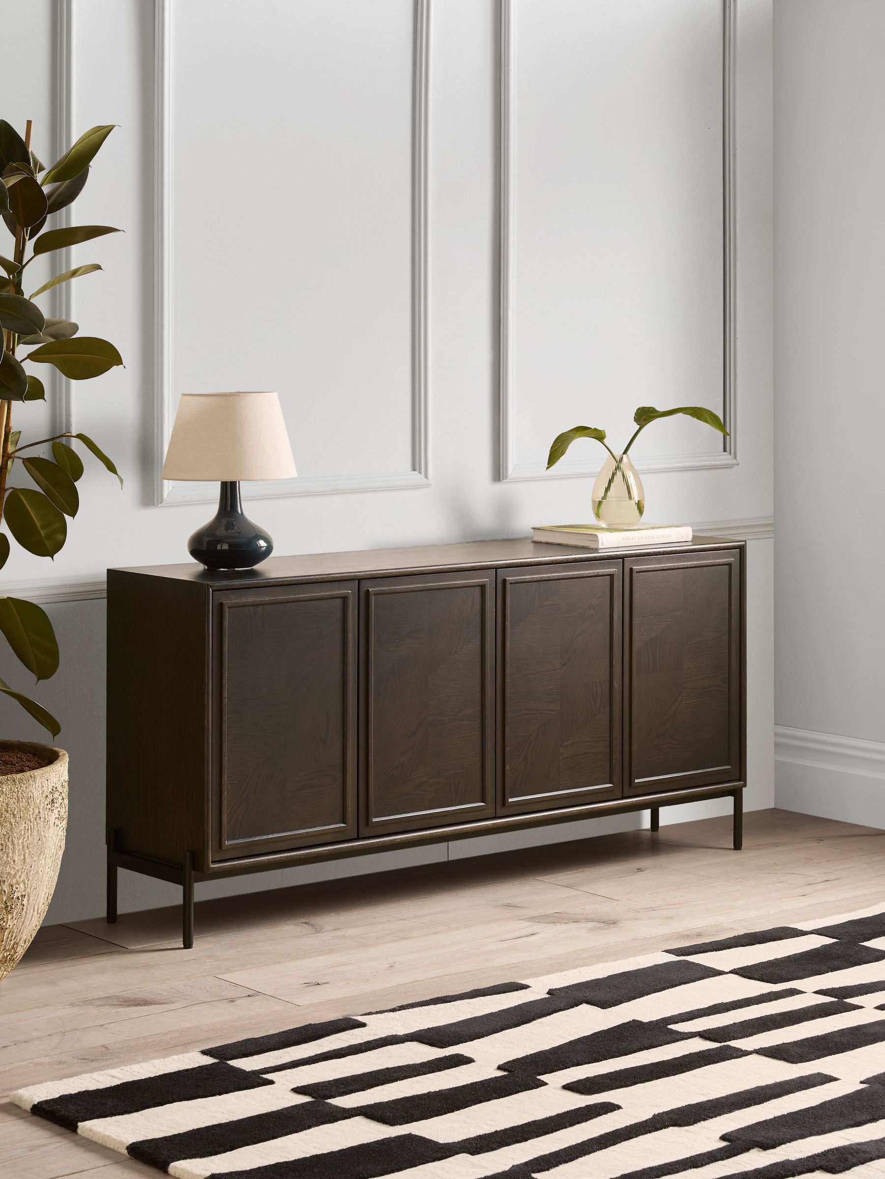 Jasper Conran London Dark Oak Aden Large Sideboard (B02419) | £999