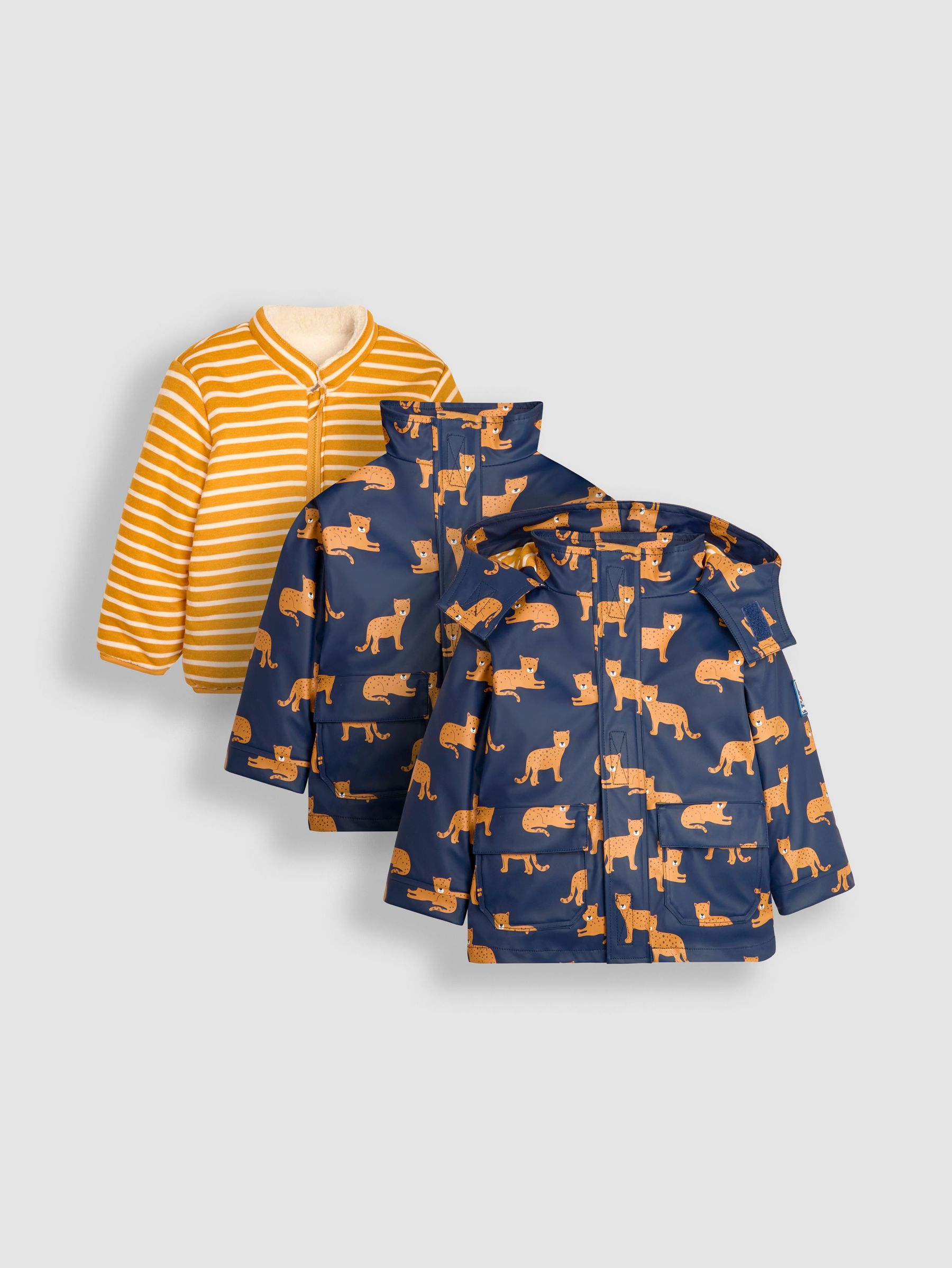 Navy Leopard 3 in 1 Waterproof Jacket (B04226) | £55.50 - £59.50