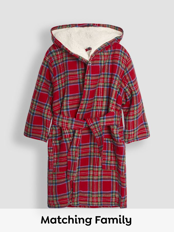 Red Tartan Cosy Robe (B04540) | £12