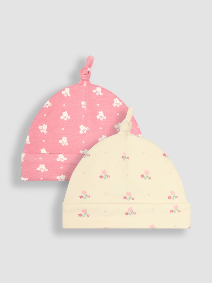 Pink Baby Hats 2 Pack (B04827) | £4