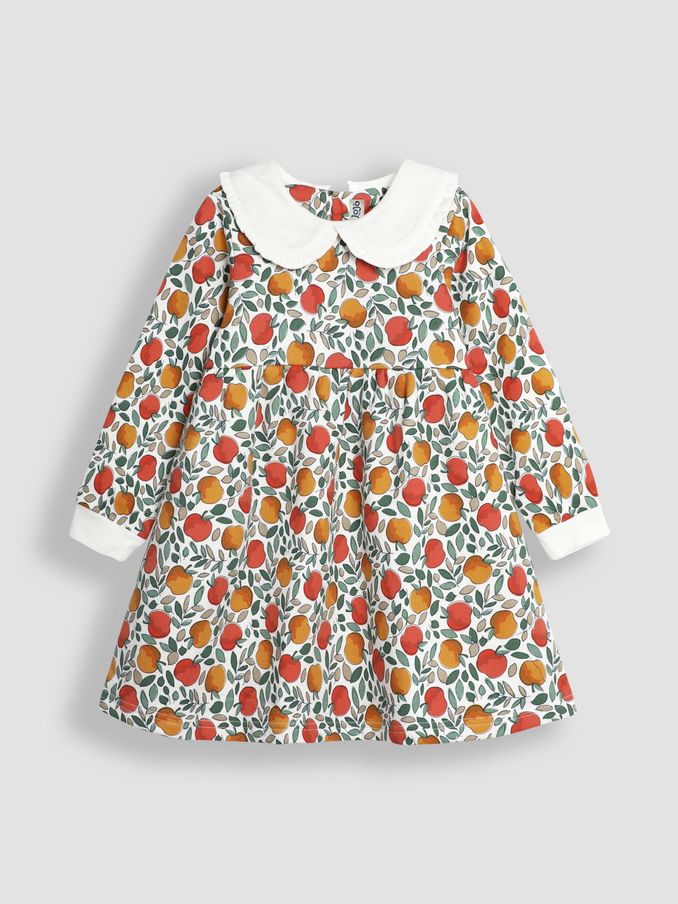 Apple Collar Sweat 100% Cotton Dress (B05283) | £10