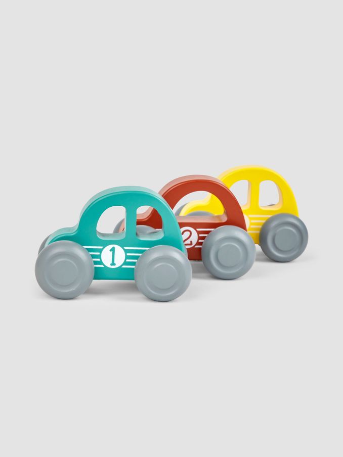 Set of 3 Wooden Cars (B05633) | £14