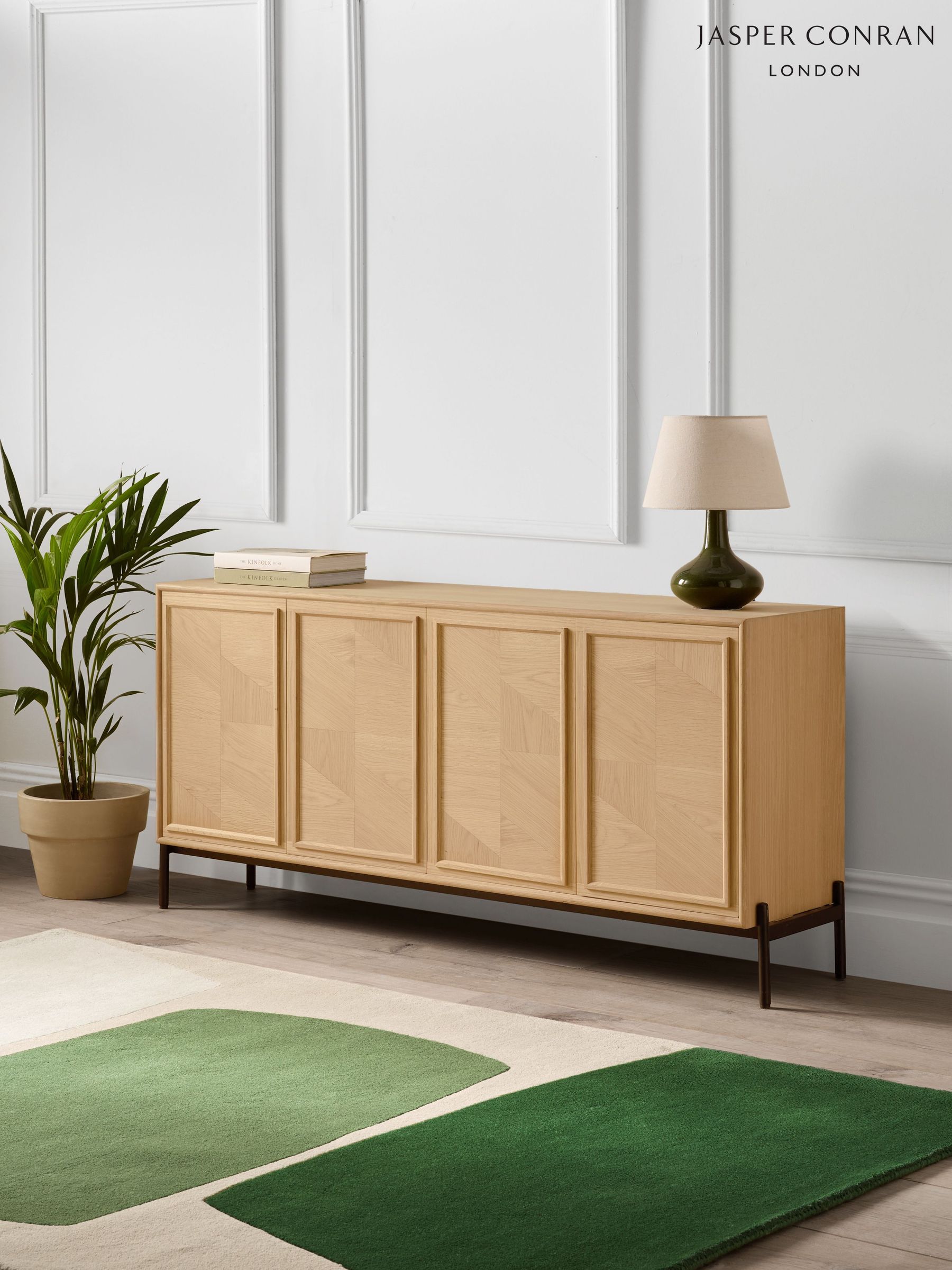 Jasper Conran London White Washed Oak Aden Large Sideboard (B06177) | £999