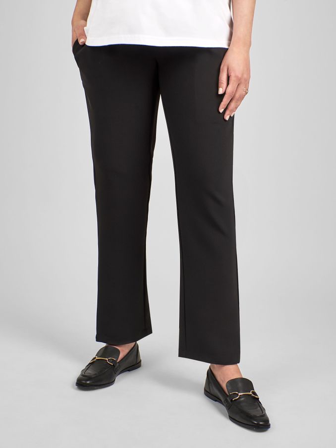 Black Maternity Straight Leg Trousers (B07117) | £39.50