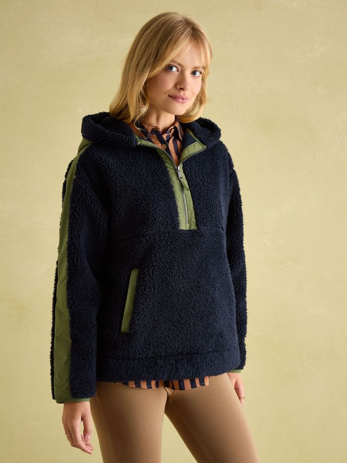 Tilly Navy Hooded Fleece (B07234) | £41