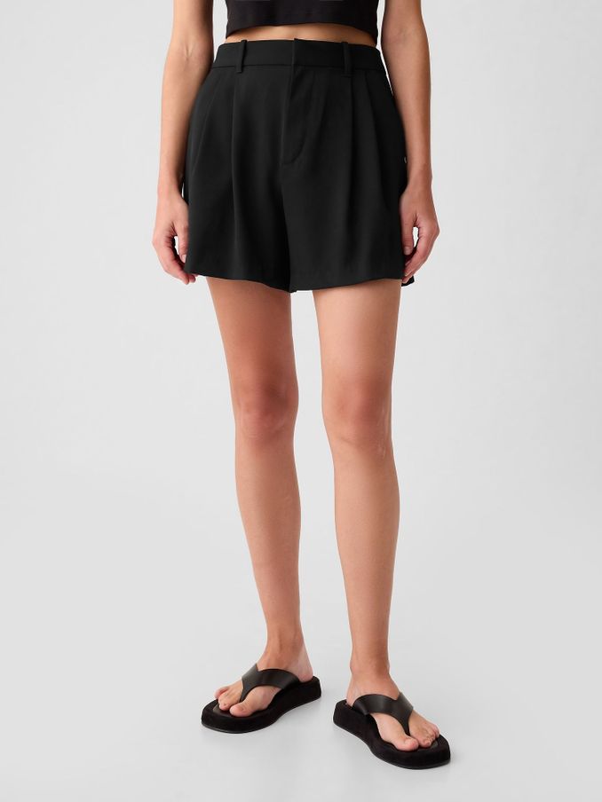 Black 365 High Waisted Shorts (B11104) | £14