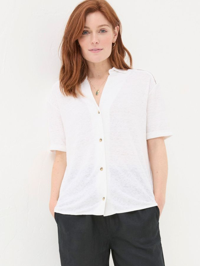 White Linen Shirt (B11740) | £30