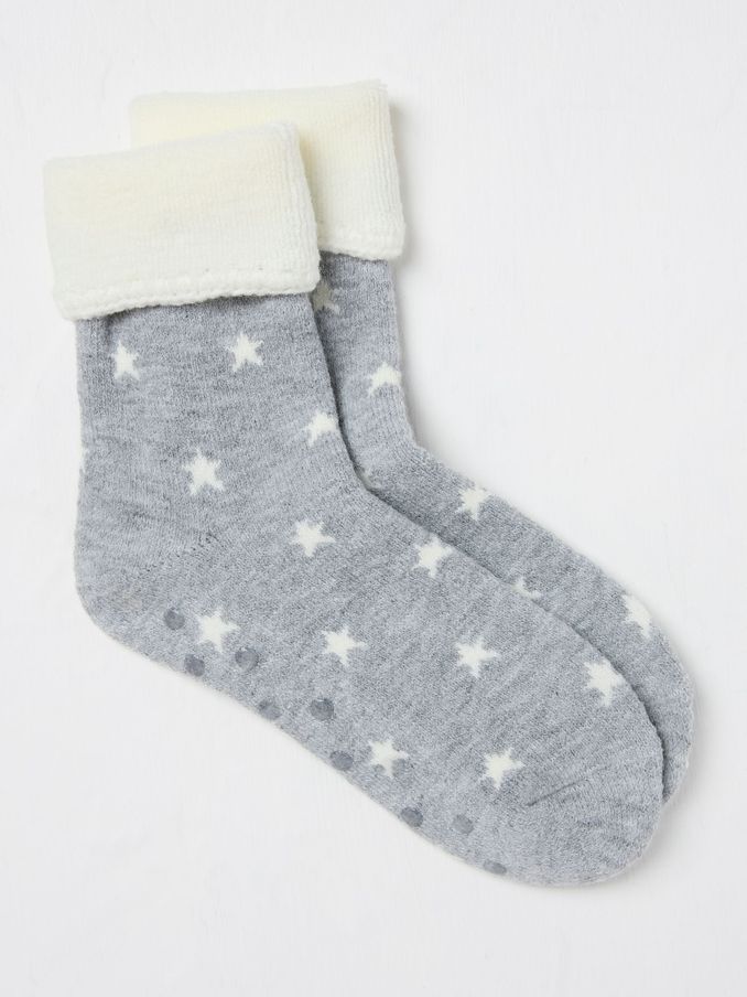 Grey Star House Socks (B12047) | £8