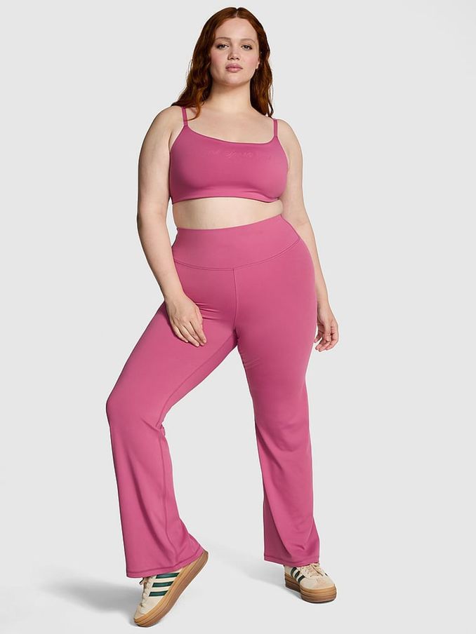 Pink Violet Relay Compression Flared Leggings (B12542) | £22