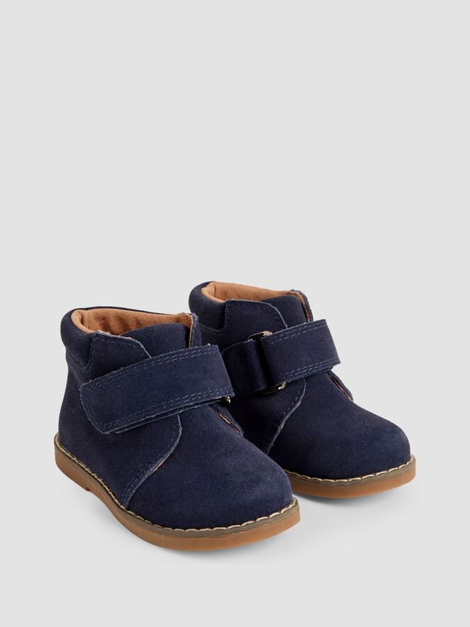 Navy Suede Boots (B12985) | £17 - £19
