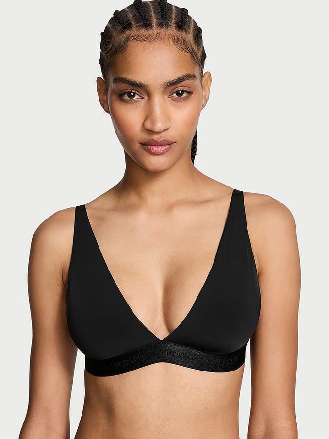 Black Logo Bralette (B15046) | £29