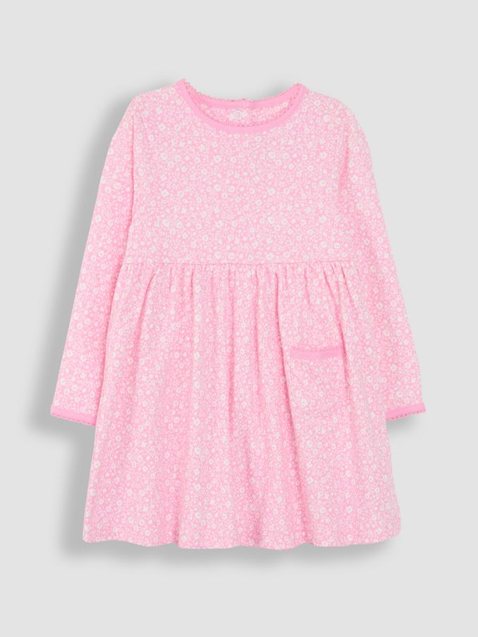 Pink Ditsy Floral Dress (B16410) | £8
