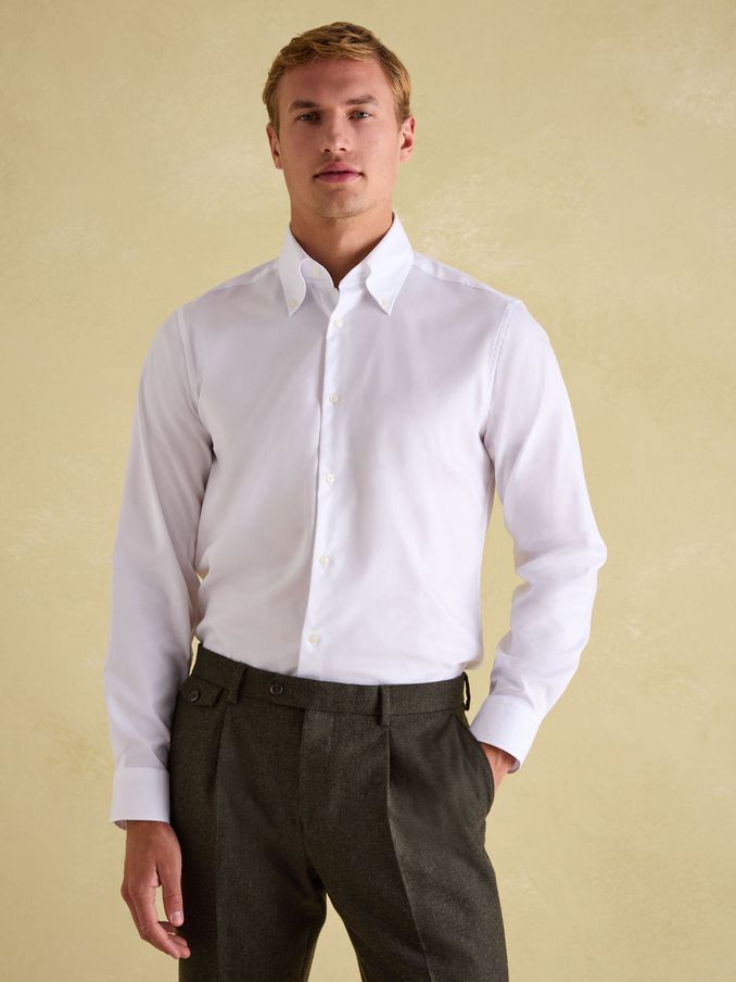 White Regular Fit Single Cuff (B16786) | £49