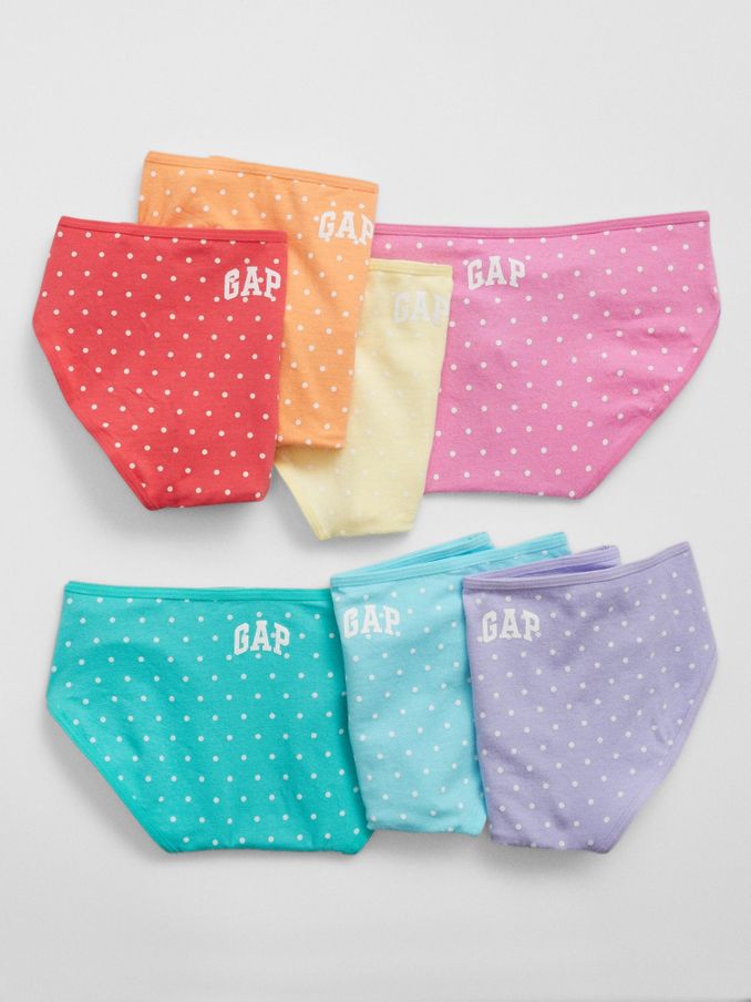 Multi Logo Polka Print Briefs 7 Pack (4-13yrs) (B16948) | £25