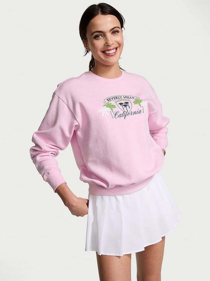 Spring Orchid Beverly Hills Pink Fleece Sweatshirt (B17837) | £19
