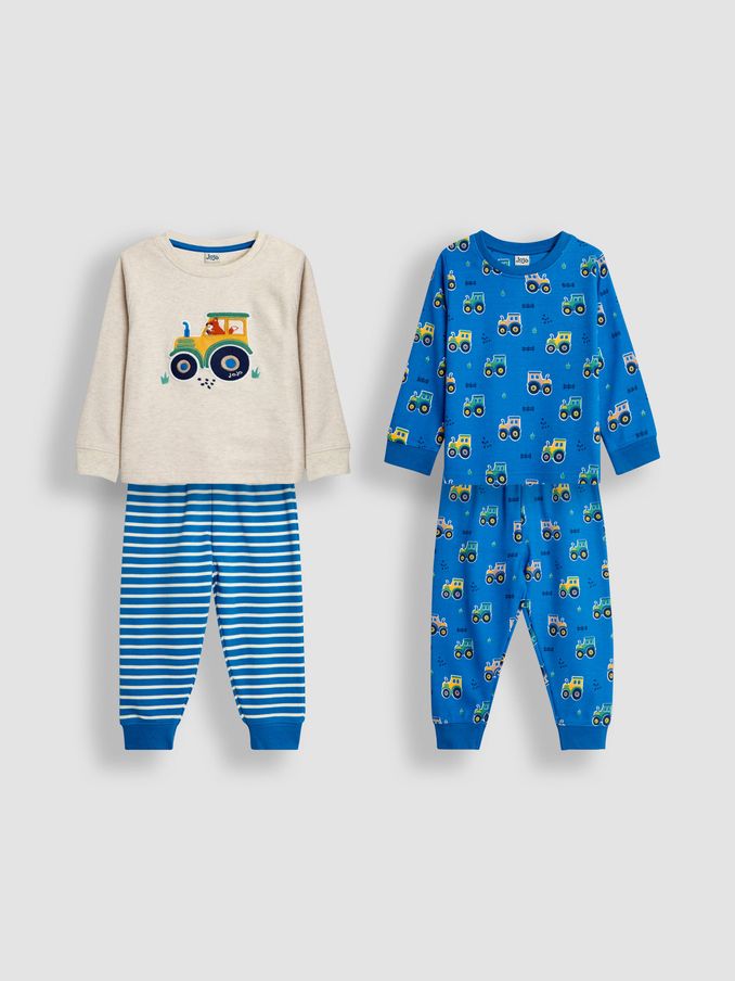 Blue 2-Pack Cotton Pyjamas (B20237) | £20