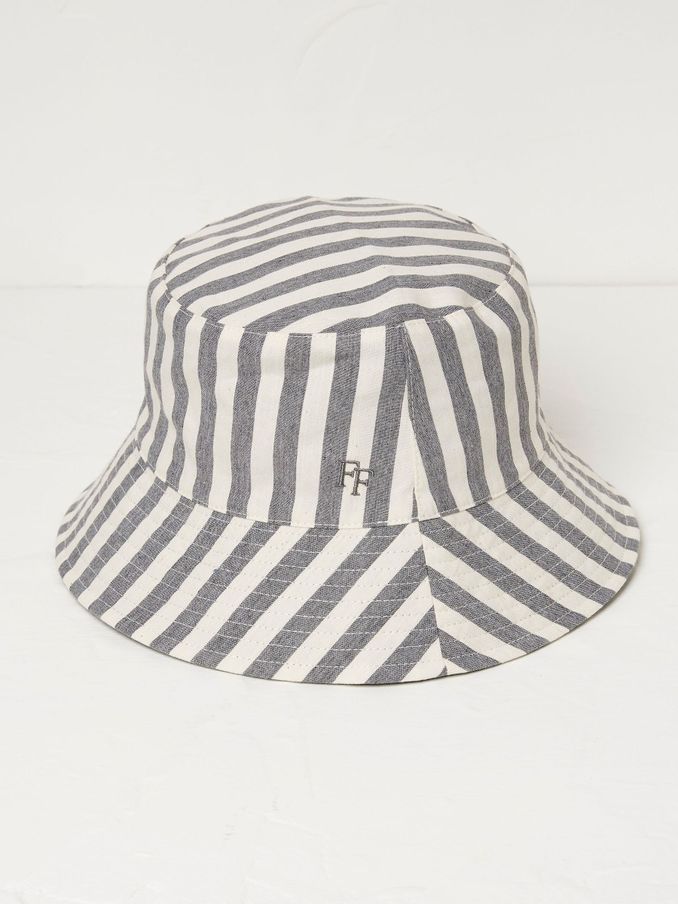Blue Stripe Reversible Bucket Hat (B23076) | £9